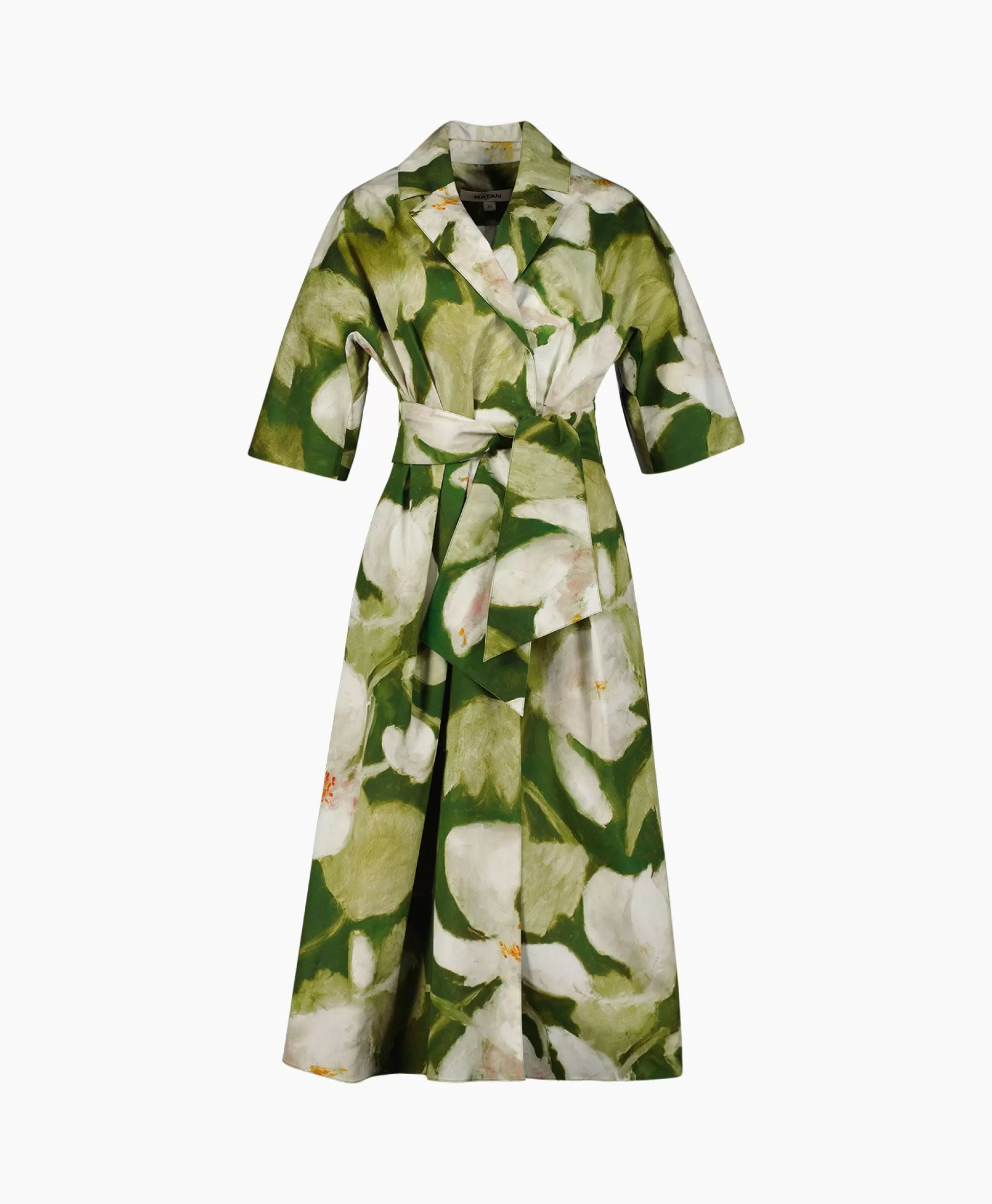 Discount Midi Jurk Akim-J3Ap08 Groen Dames Jurken