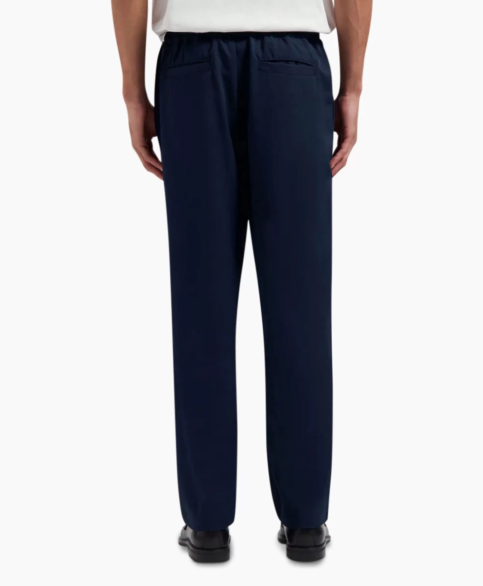 Sale Pantalon Pintuck Donker Blauw Heren Broeken