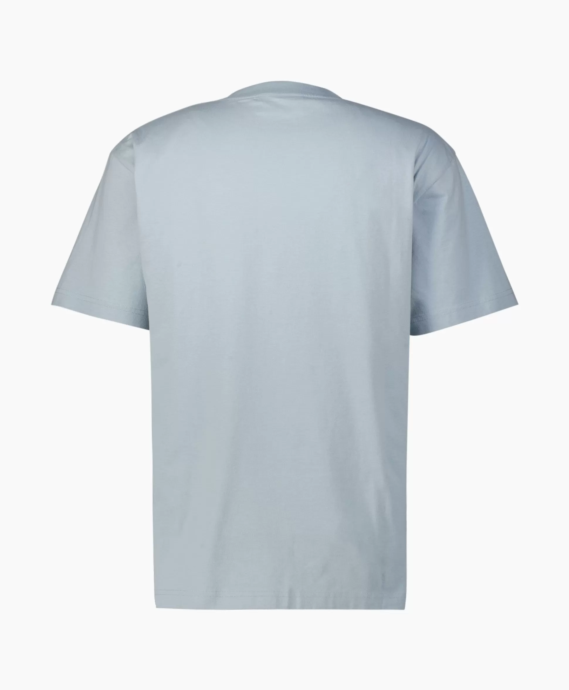 Shop T-Shirt Korte Mouw Block Licht Blauw Heren T-Shirts