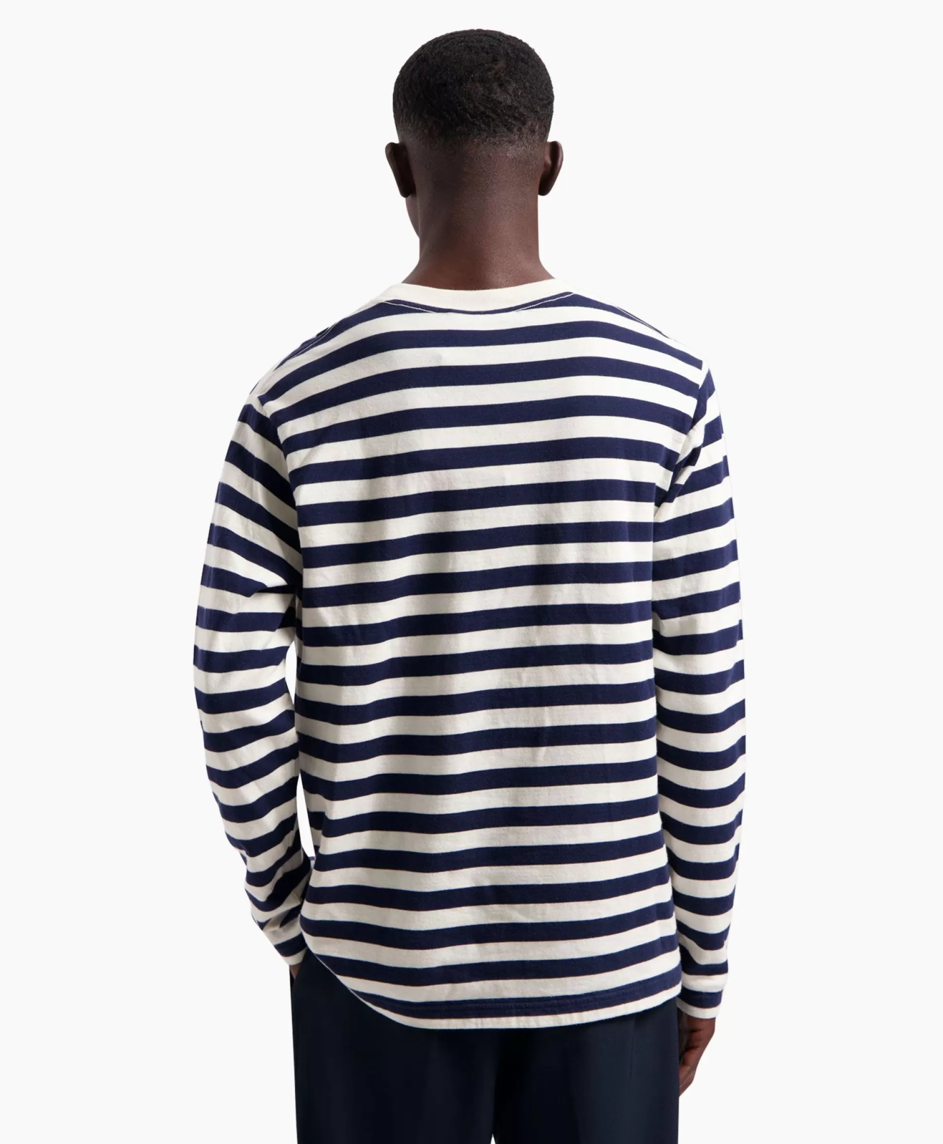 Outlet T-Shirt Stripe Sans Ls Wit Heren T-Shirts