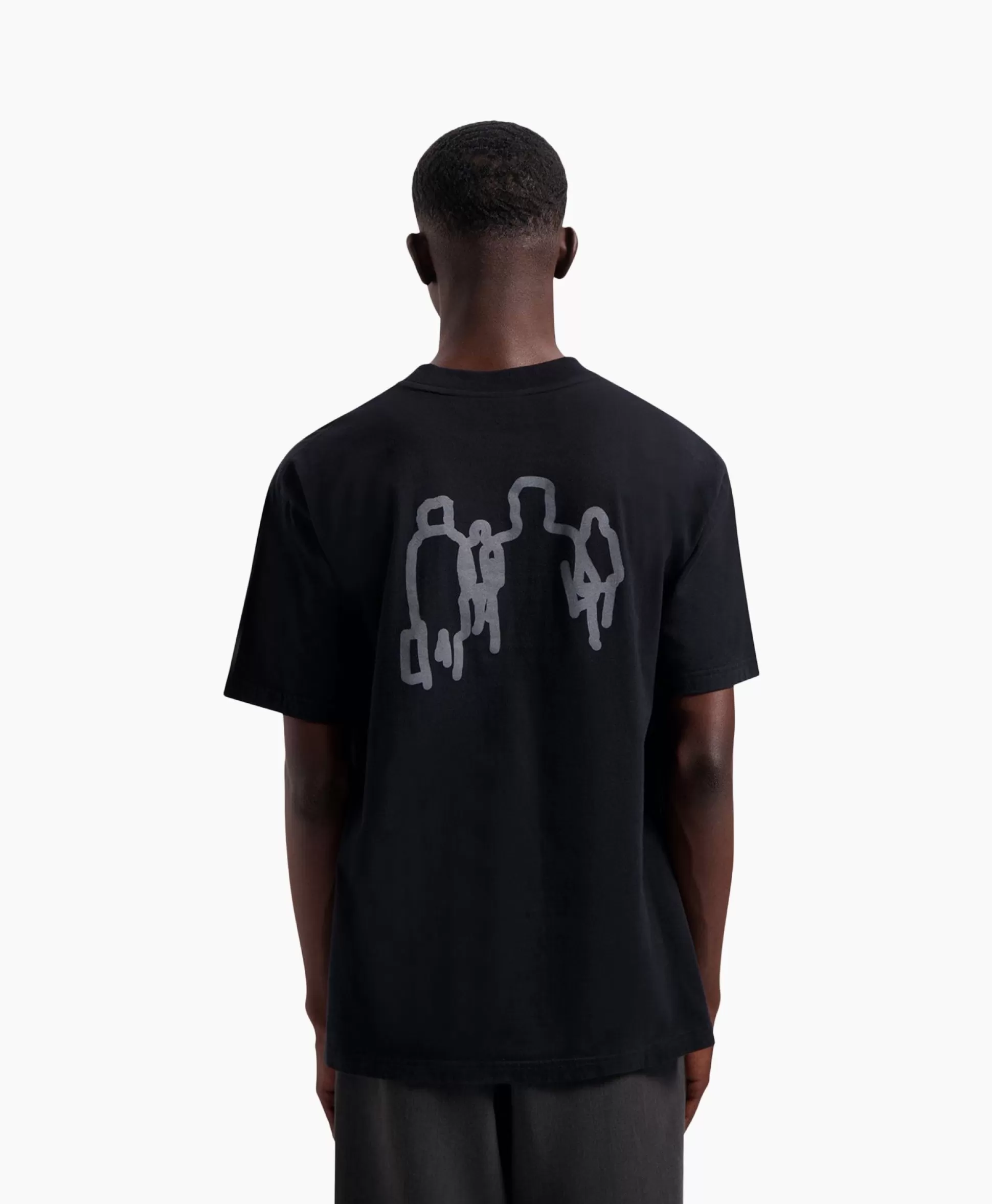 Outlet T-Shirt Transit Tee Zwart Heren T-Shirts