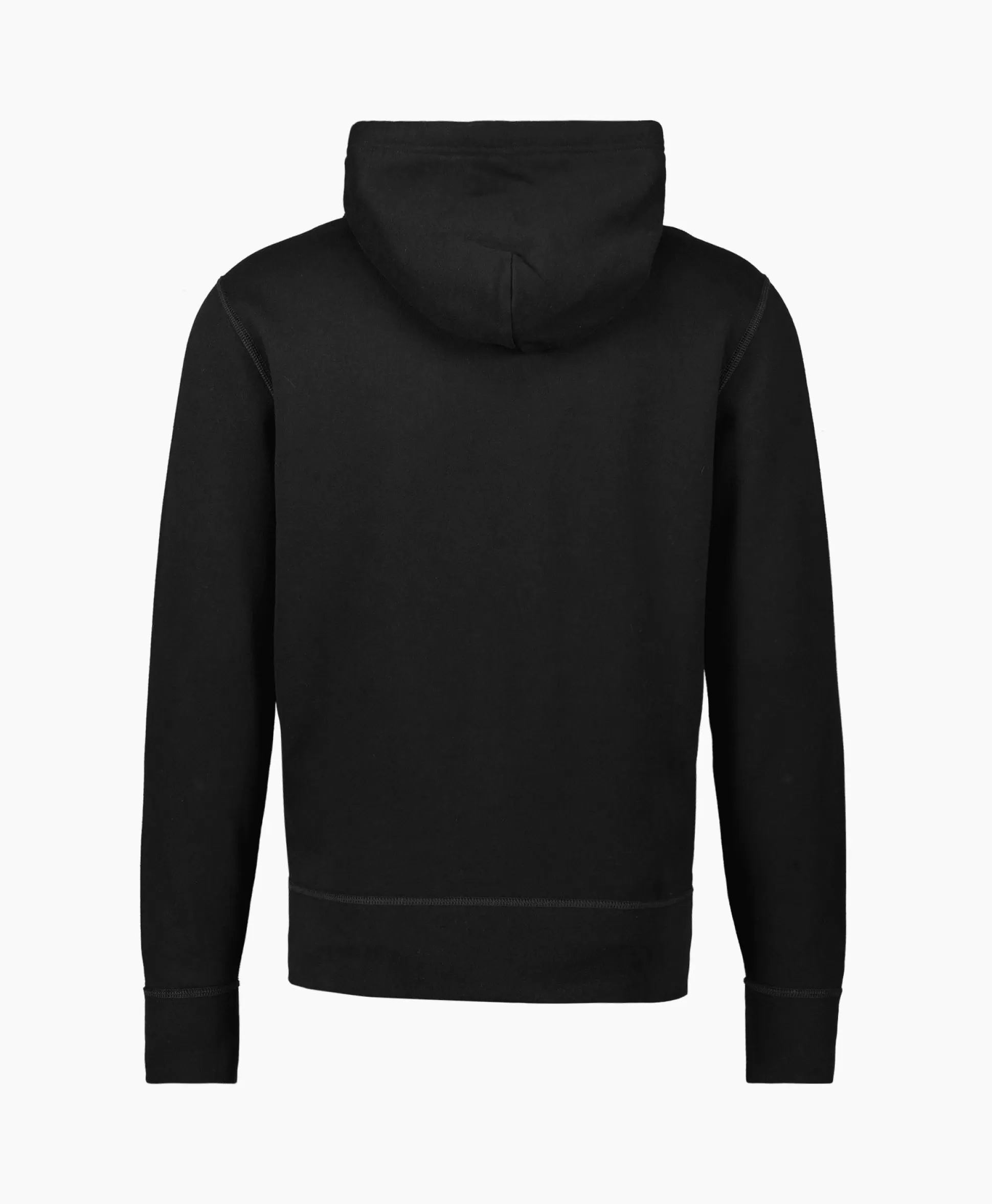 Discount Hoodie Long Sleeve-Knit Zwart Heren Truien