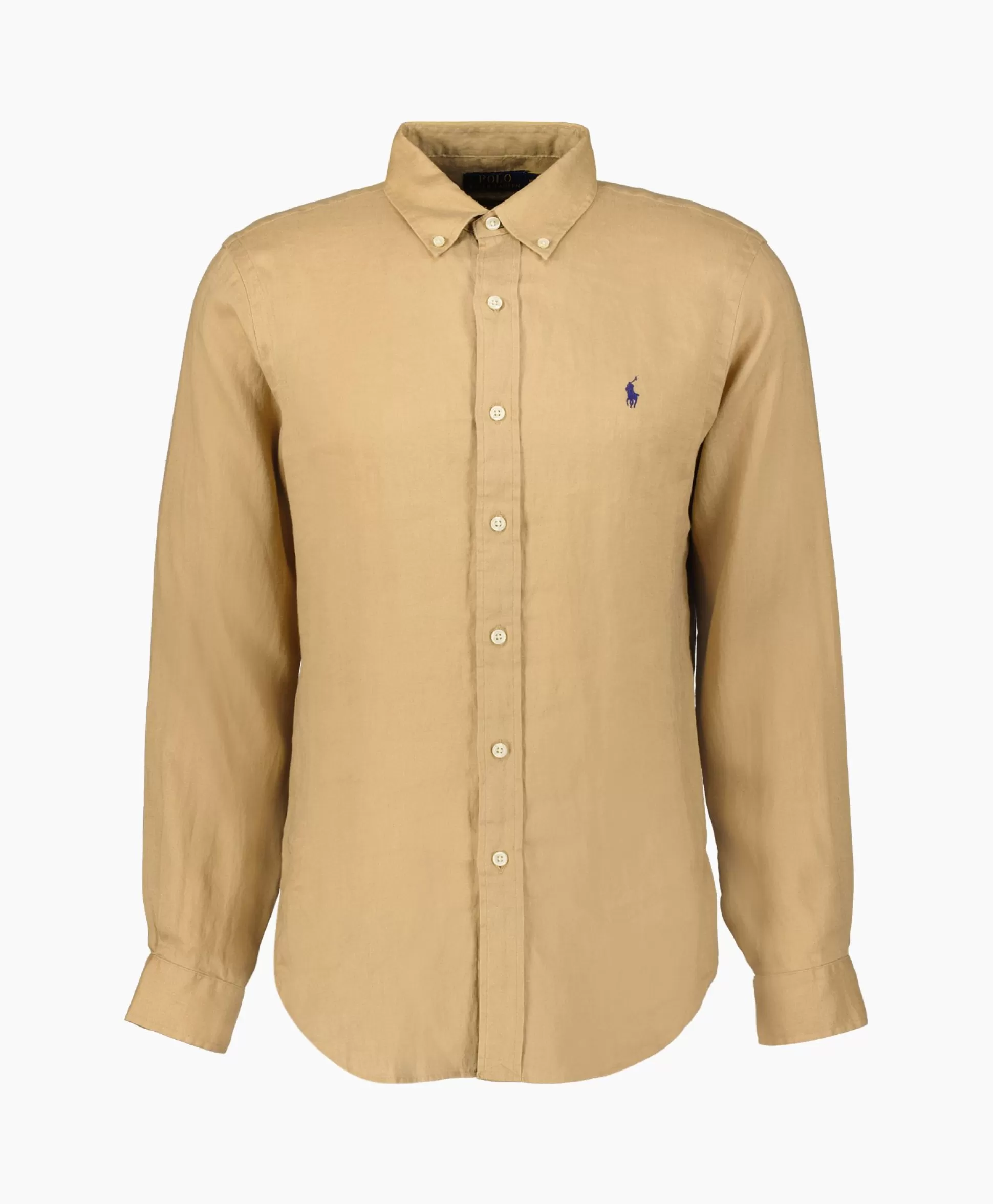 Cheap Overhemd Linen Camel Heren Overhemden