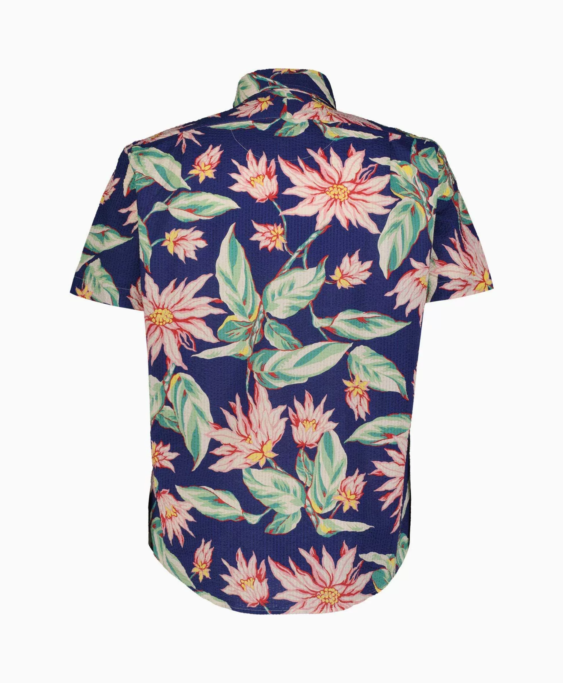 Clearance Overhemd Short Sleeve Tropical Groen Heren Overhemden