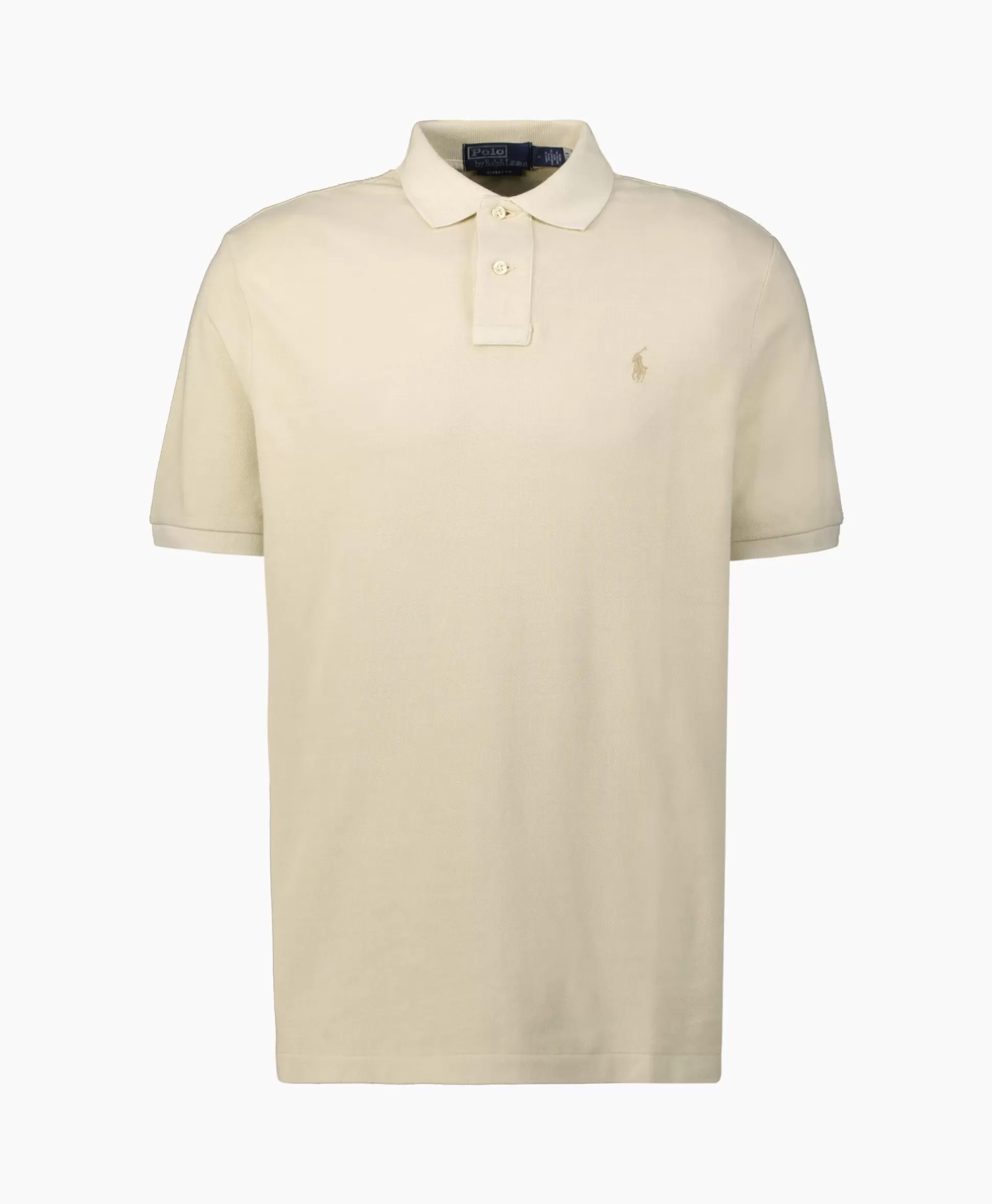 Clearance Polo Cotton Garment Dyed Ecru Heren Polo's