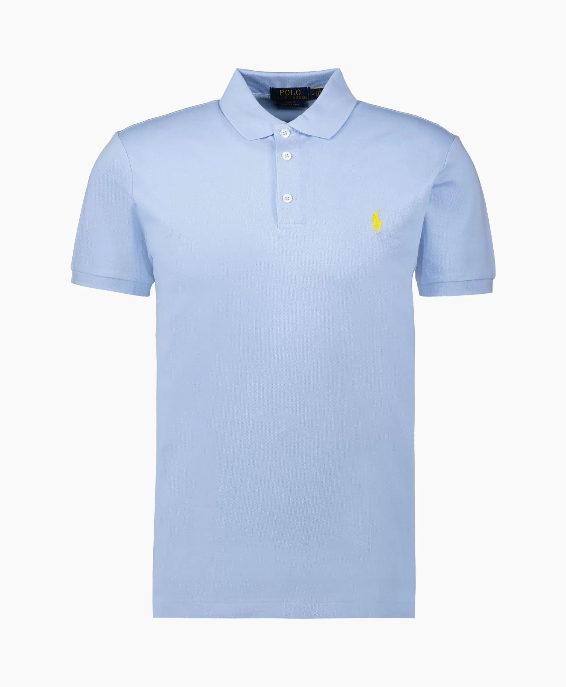 Online Polo Short Sleeve Knit Licht Blauw Heren Polo's