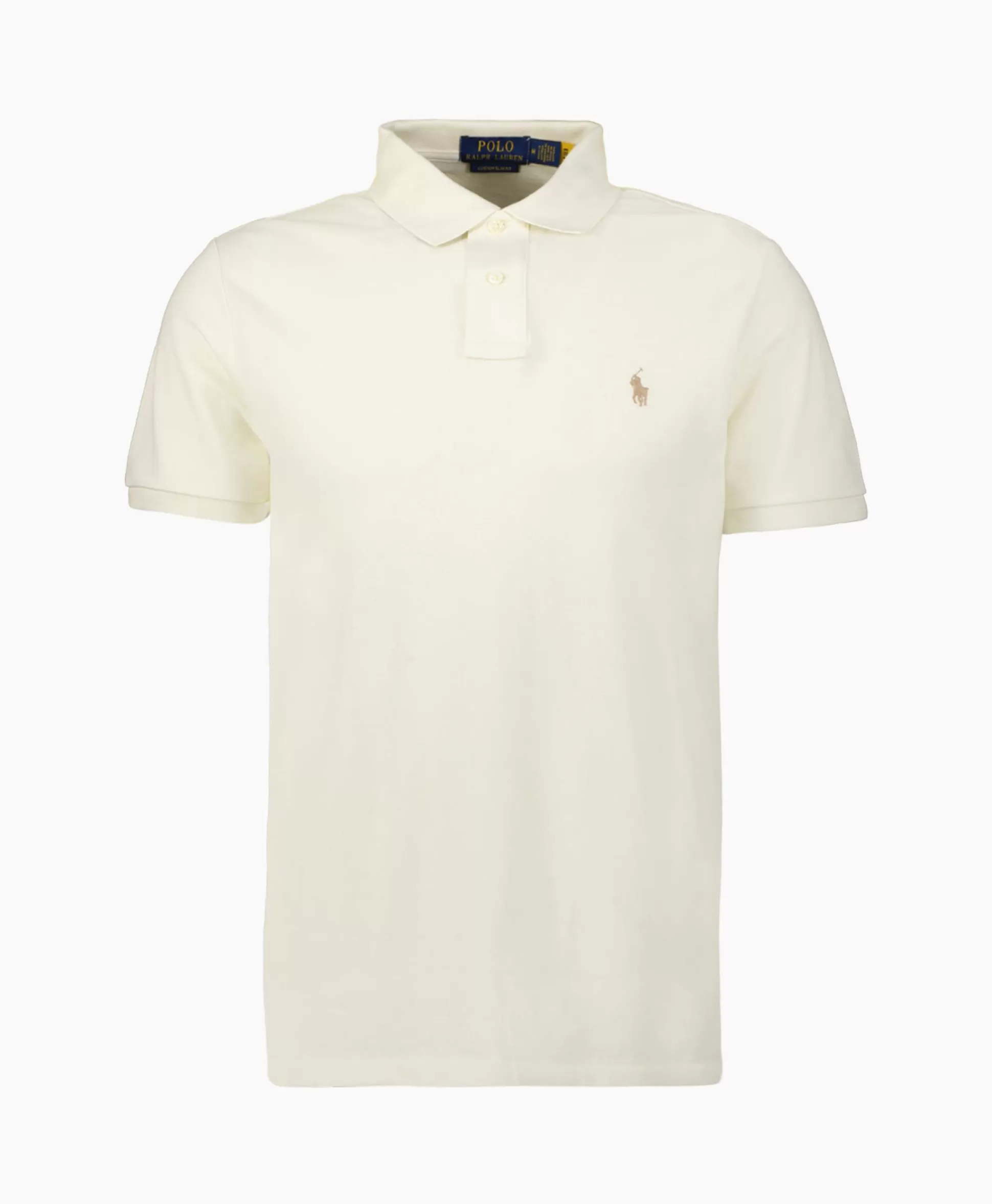 Best Sale Polo Short Sleeve-Knit Zand Heren Polo's