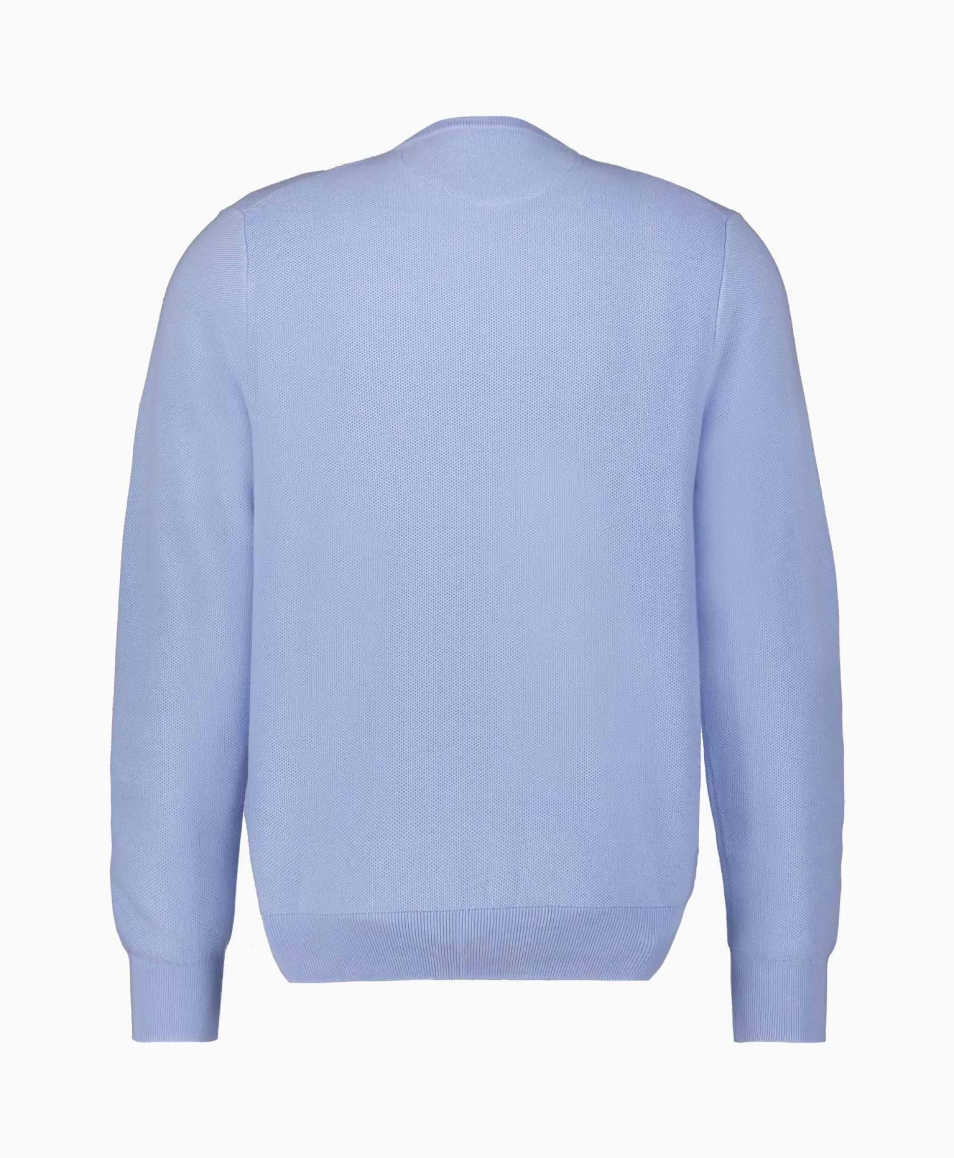 Outlet Pullover Cotton Long Sleeve Licht Blauw Heren Truien