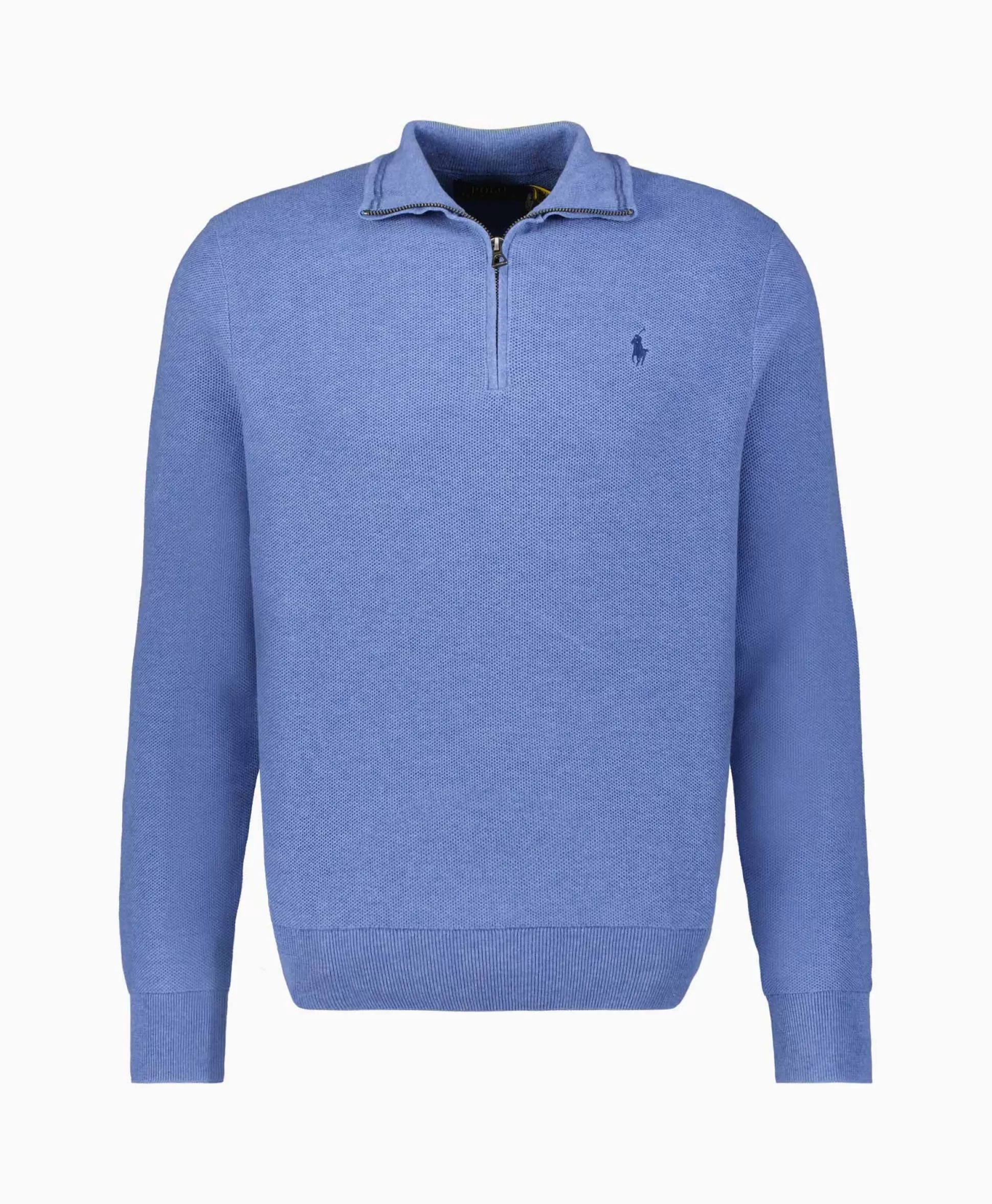 Fashion Pullover Quarterzip Cotton Blauw Heren Truien