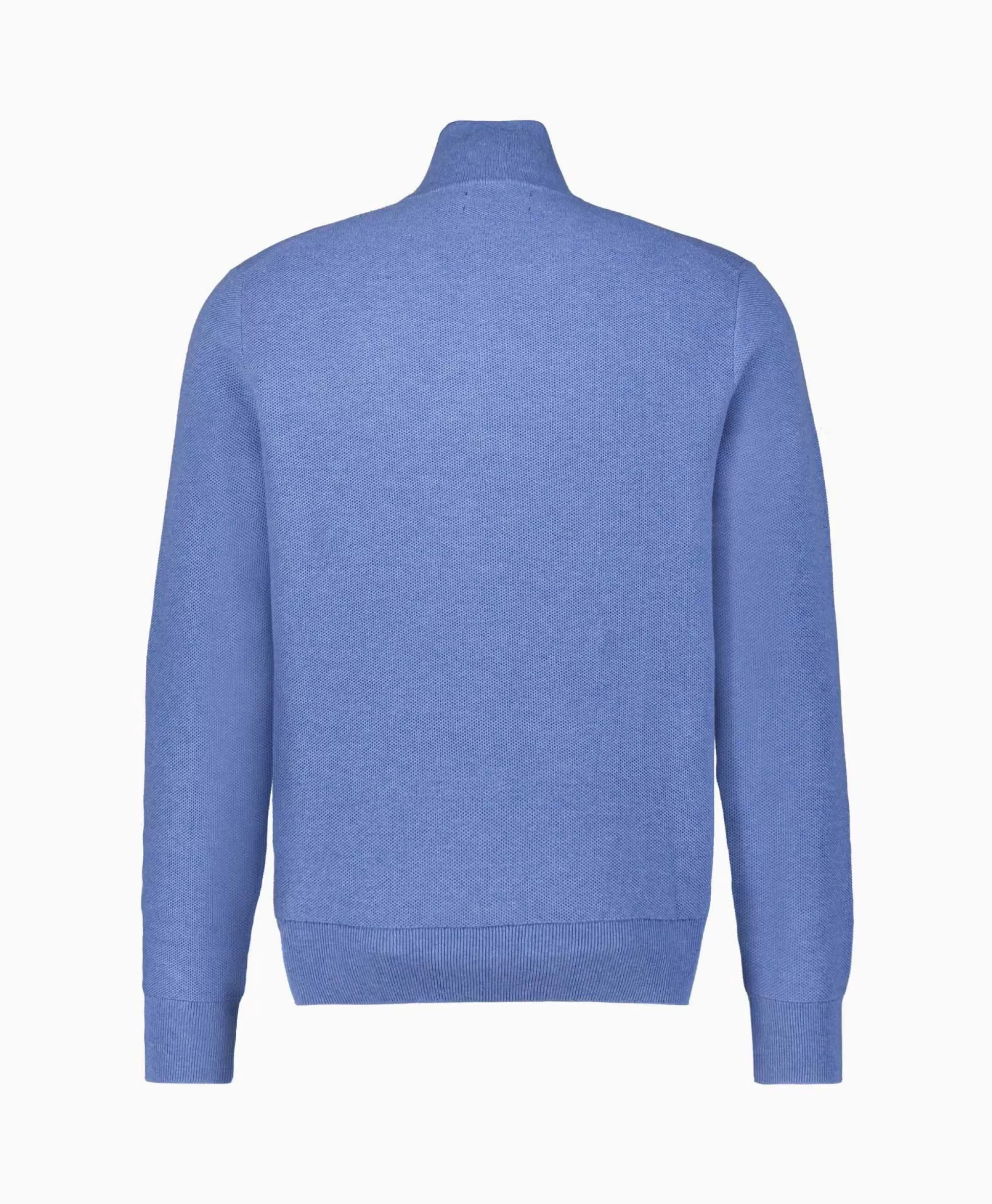 Fashion Pullover Quarterzip Cotton Blauw Heren Truien