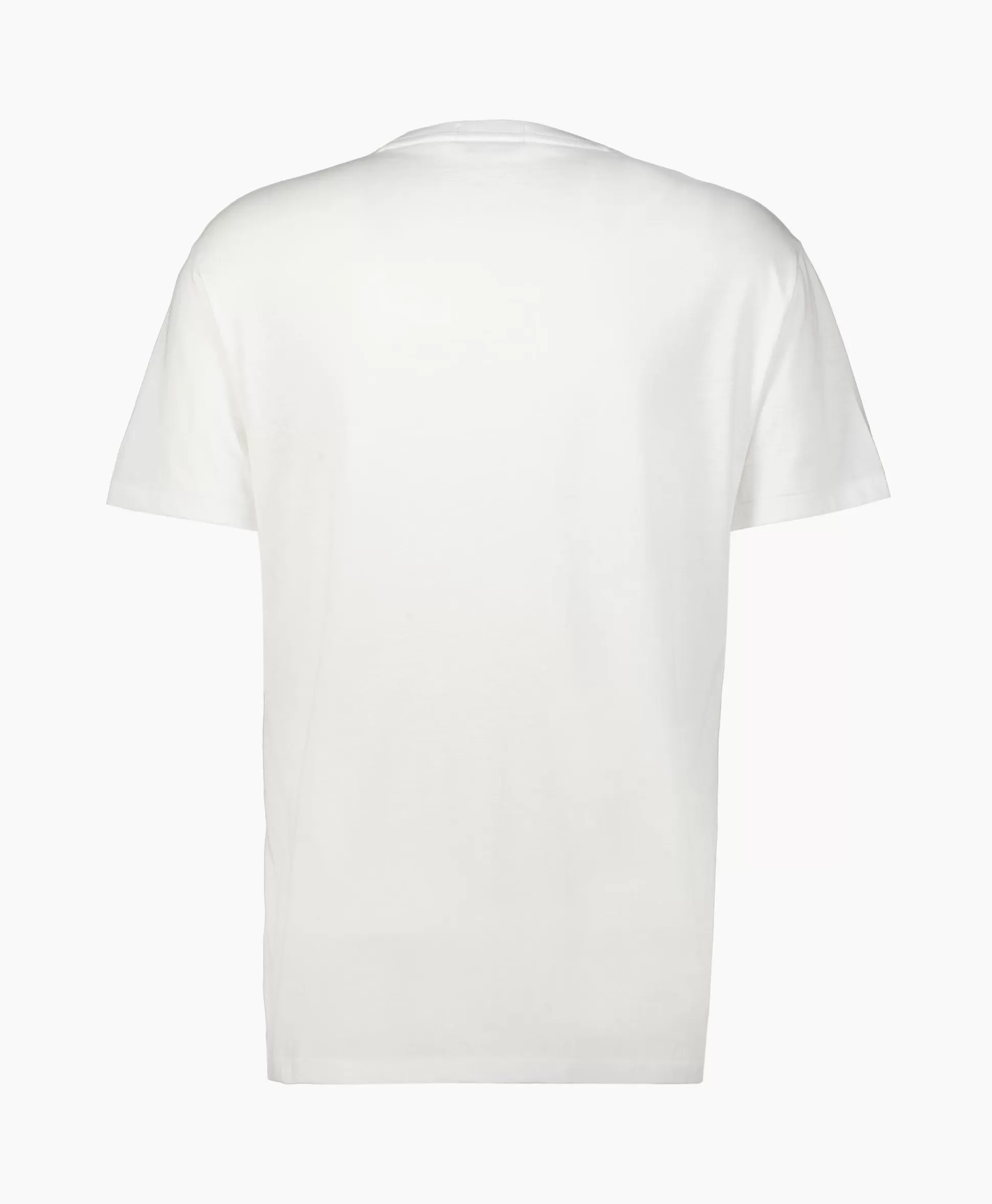 Best Sale T-Shirt Korte Mouw Jersey Mid Logo Wit Heren T-Shirts