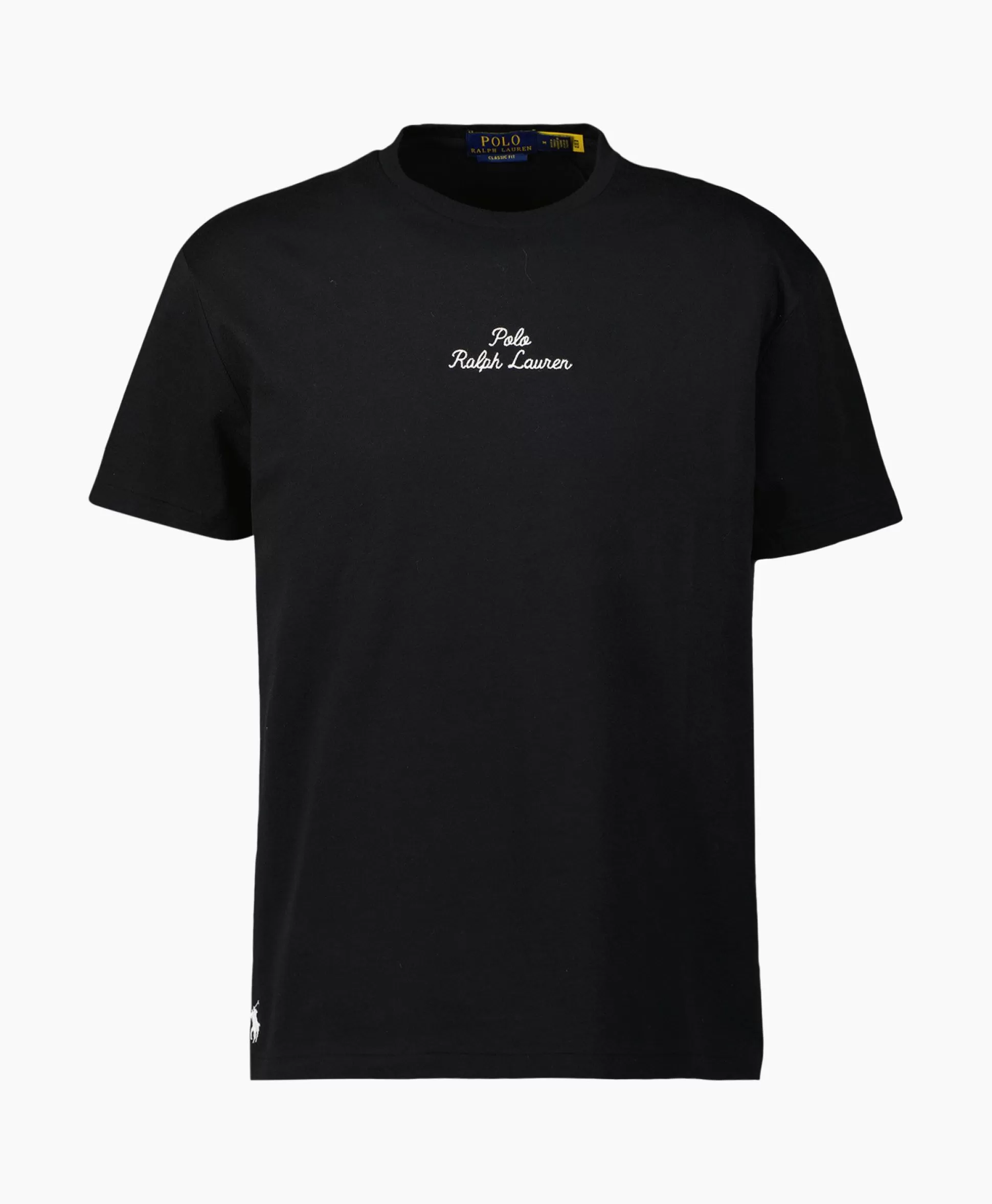 Cheap T-Shirt Korte Mouw Jersey Mid Logo Zwart Heren T-Shirts