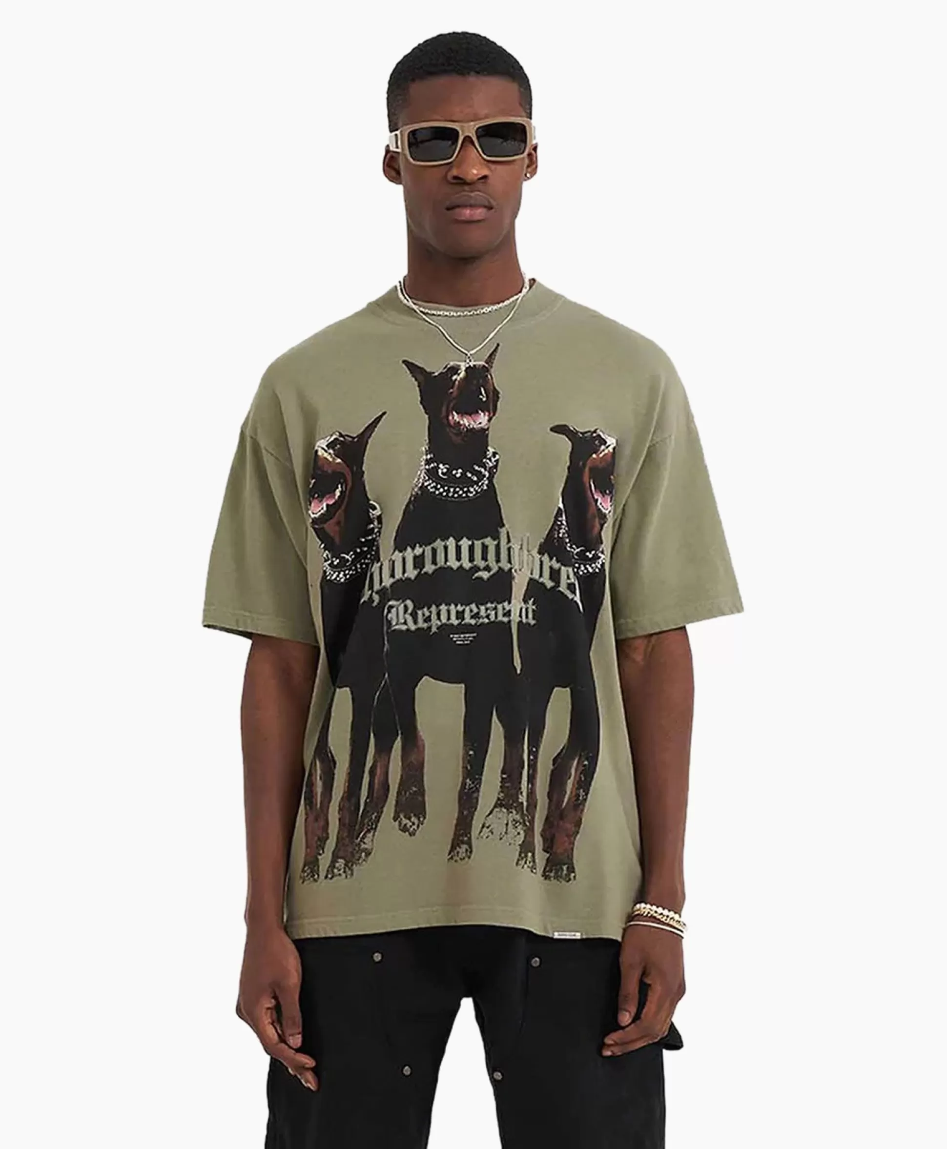 Fashion Top & T-Shirt Thoroughbred Groen Heren T-Shirts