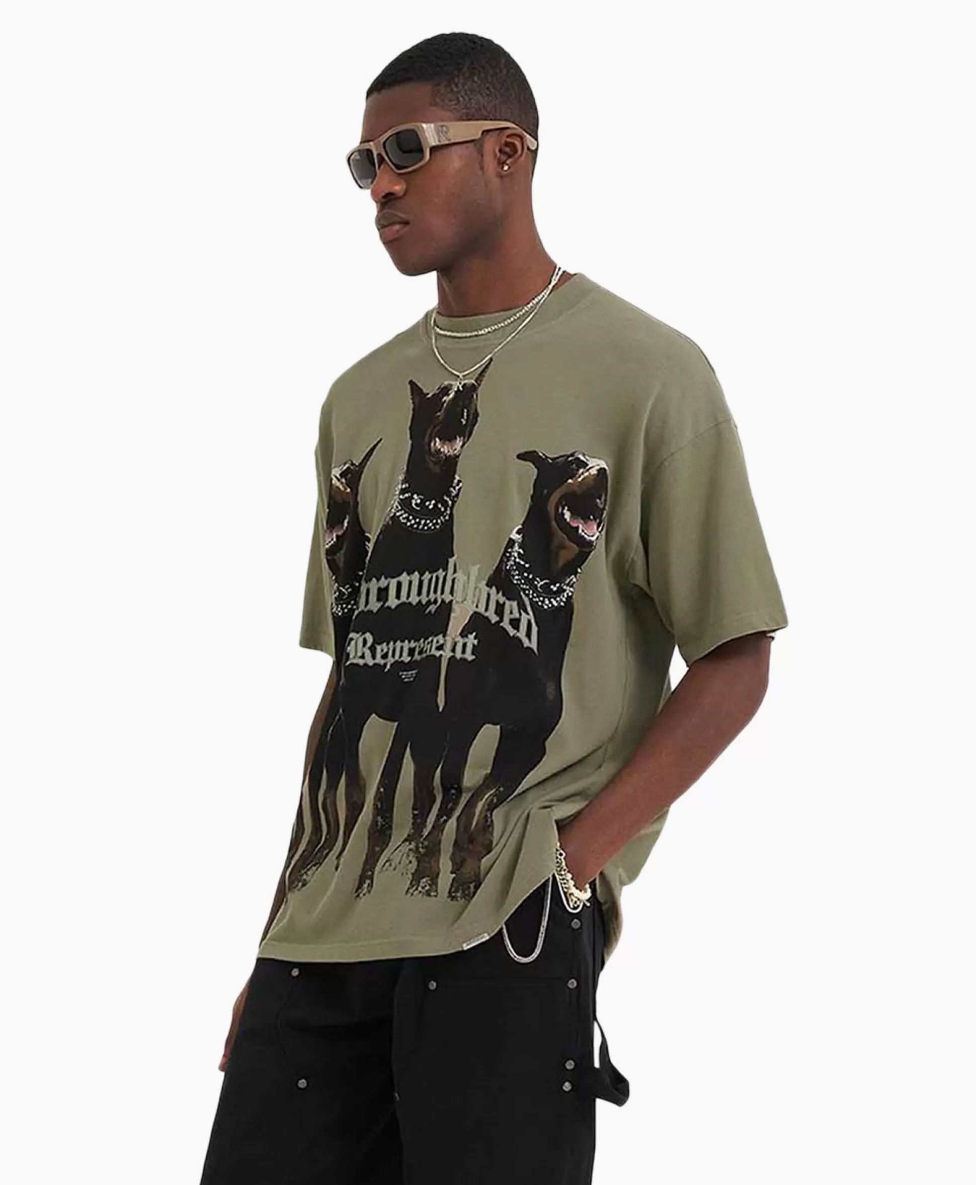 Fashion Top & T-Shirt Thoroughbred Groen Heren T-Shirts