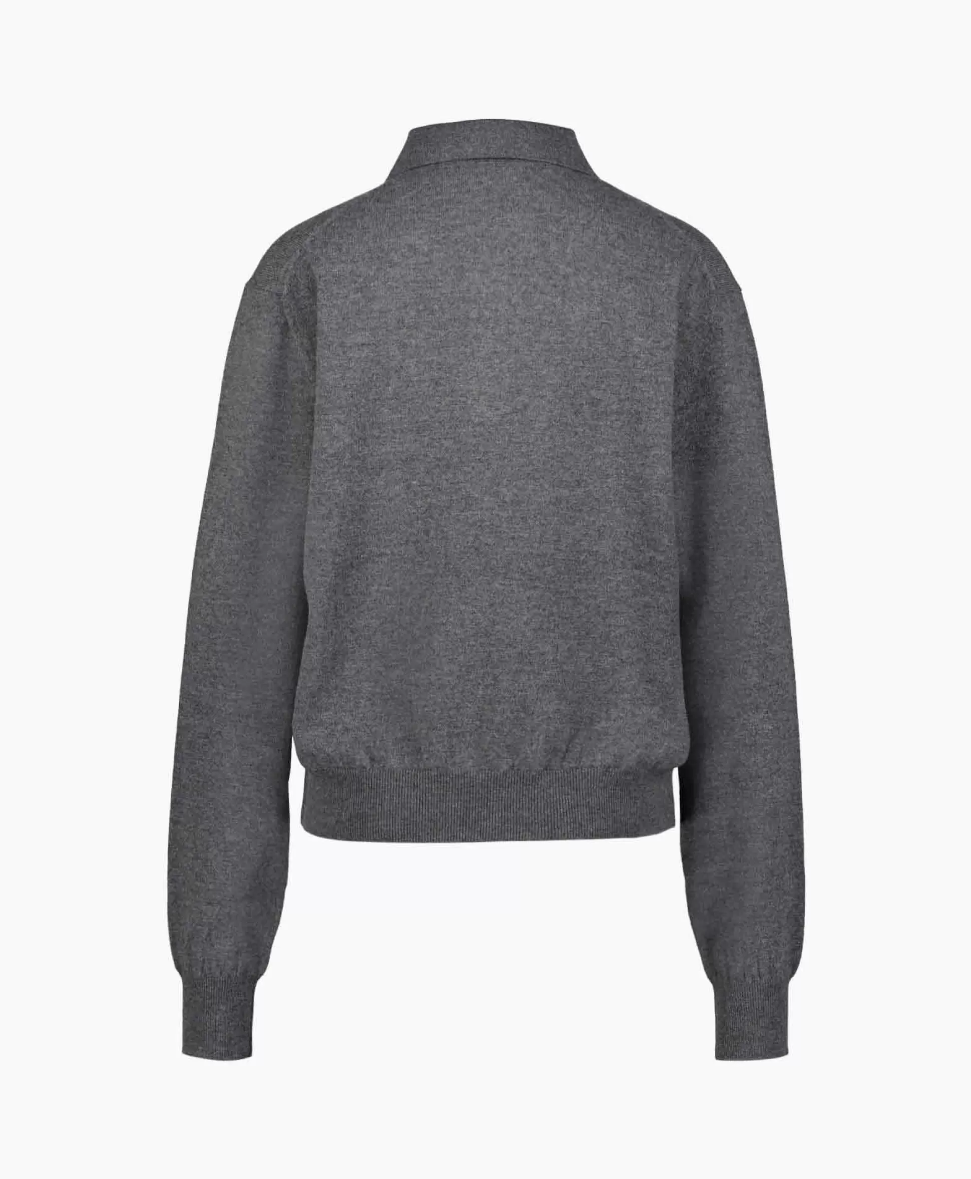 Discount Rohe Pullover Wool Cashmere Polo Grijs Dames Truien