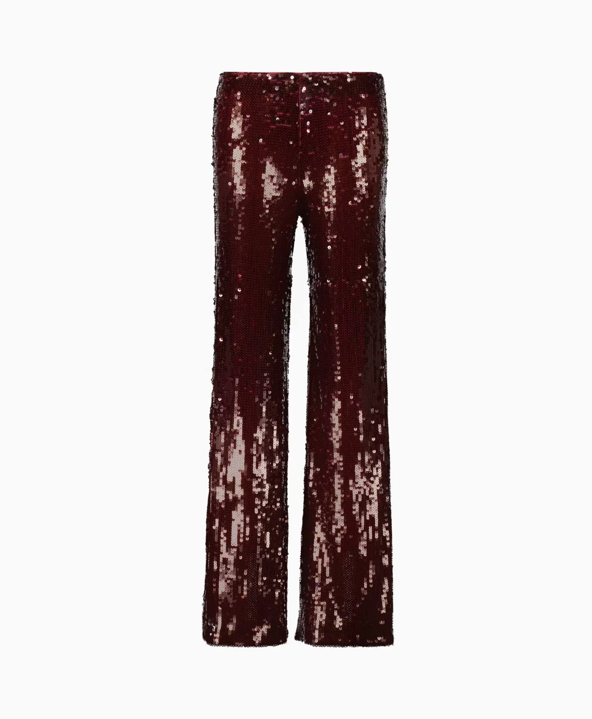 Outlet Pantalon Sequins Low Waist Bordeaux Dames Broeken