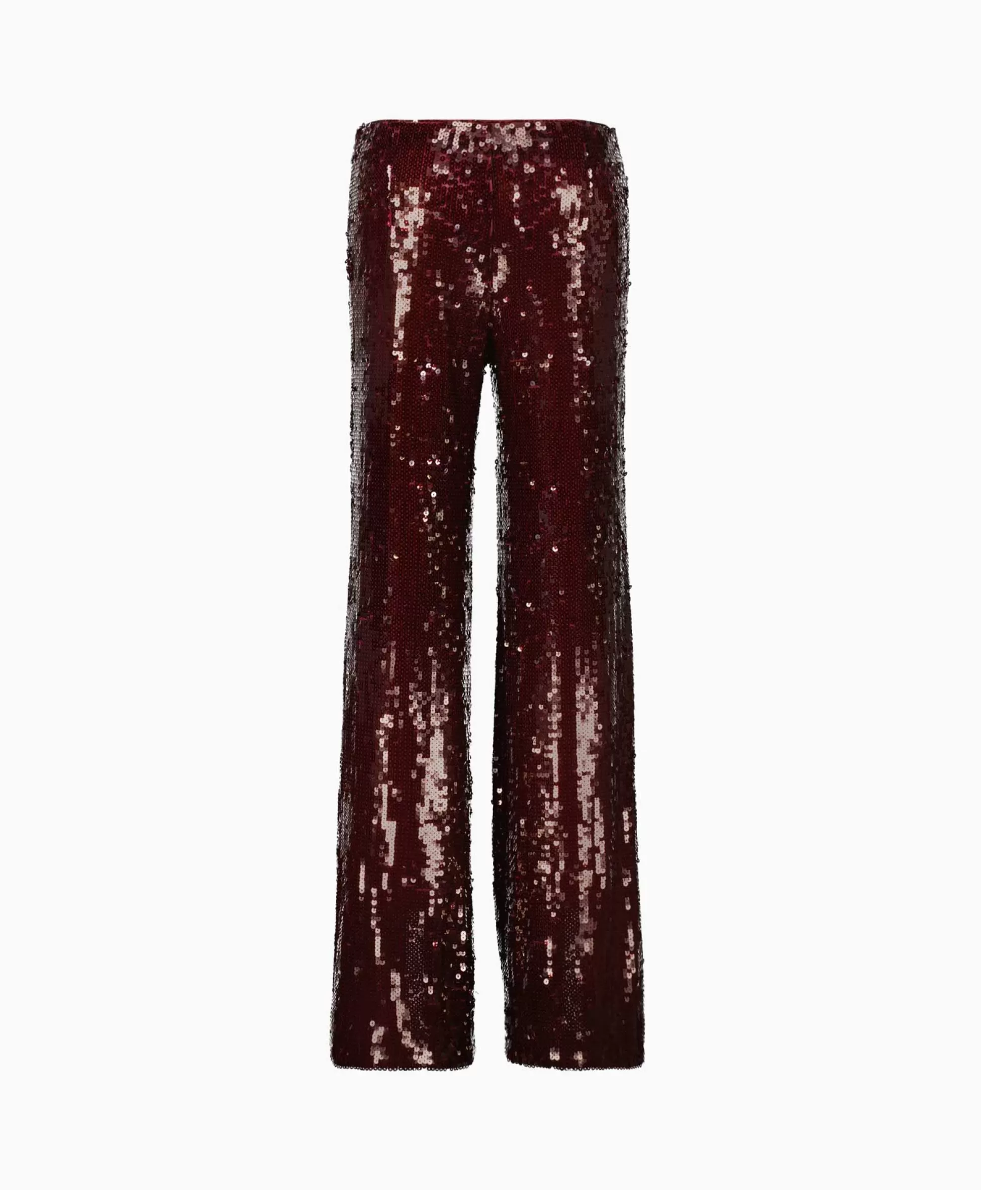 Outlet Pantalon Sequins Low Waist Bordeaux Dames Broeken