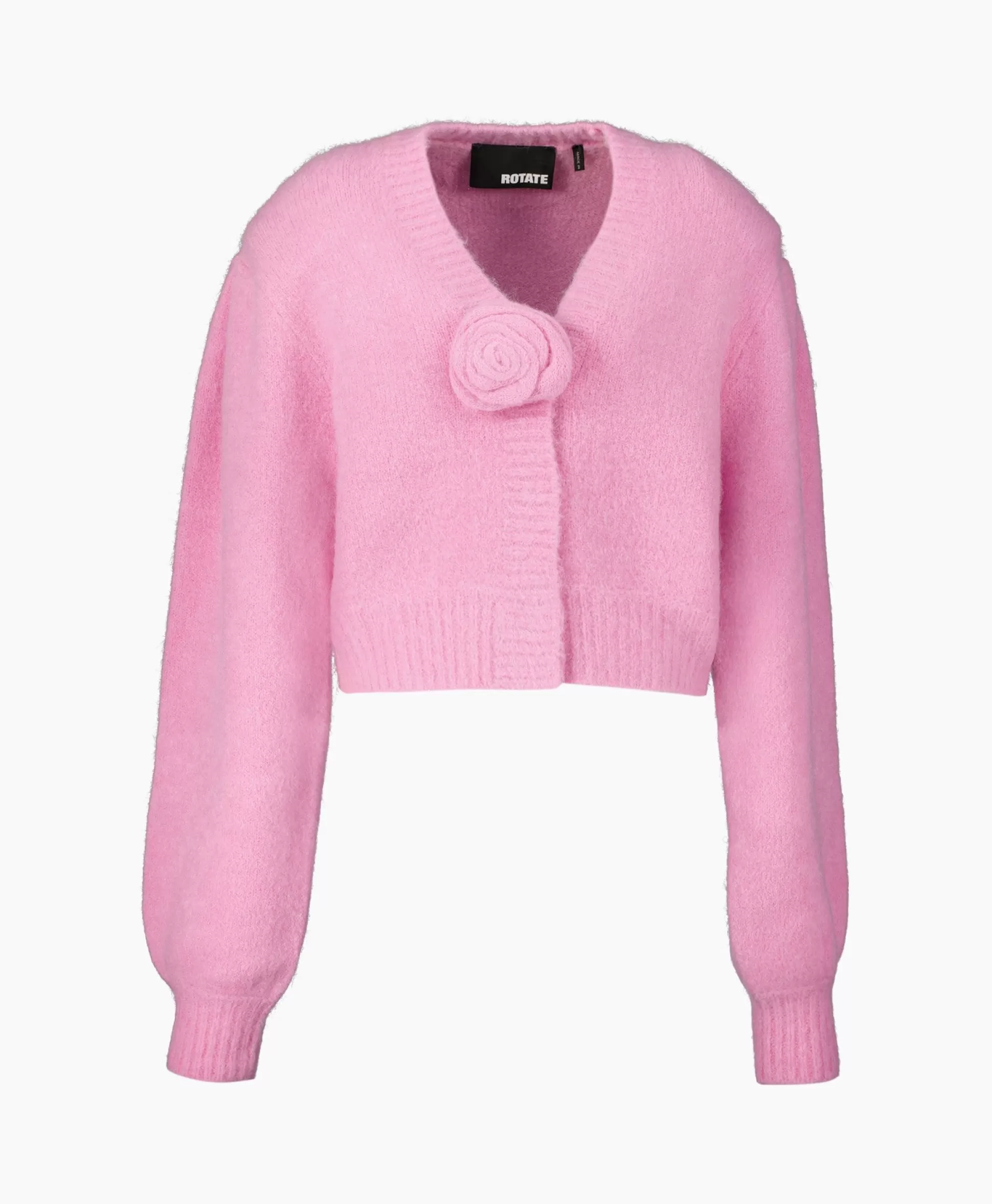 Clearance Vest Knit Cropped Pink Dames Vesten