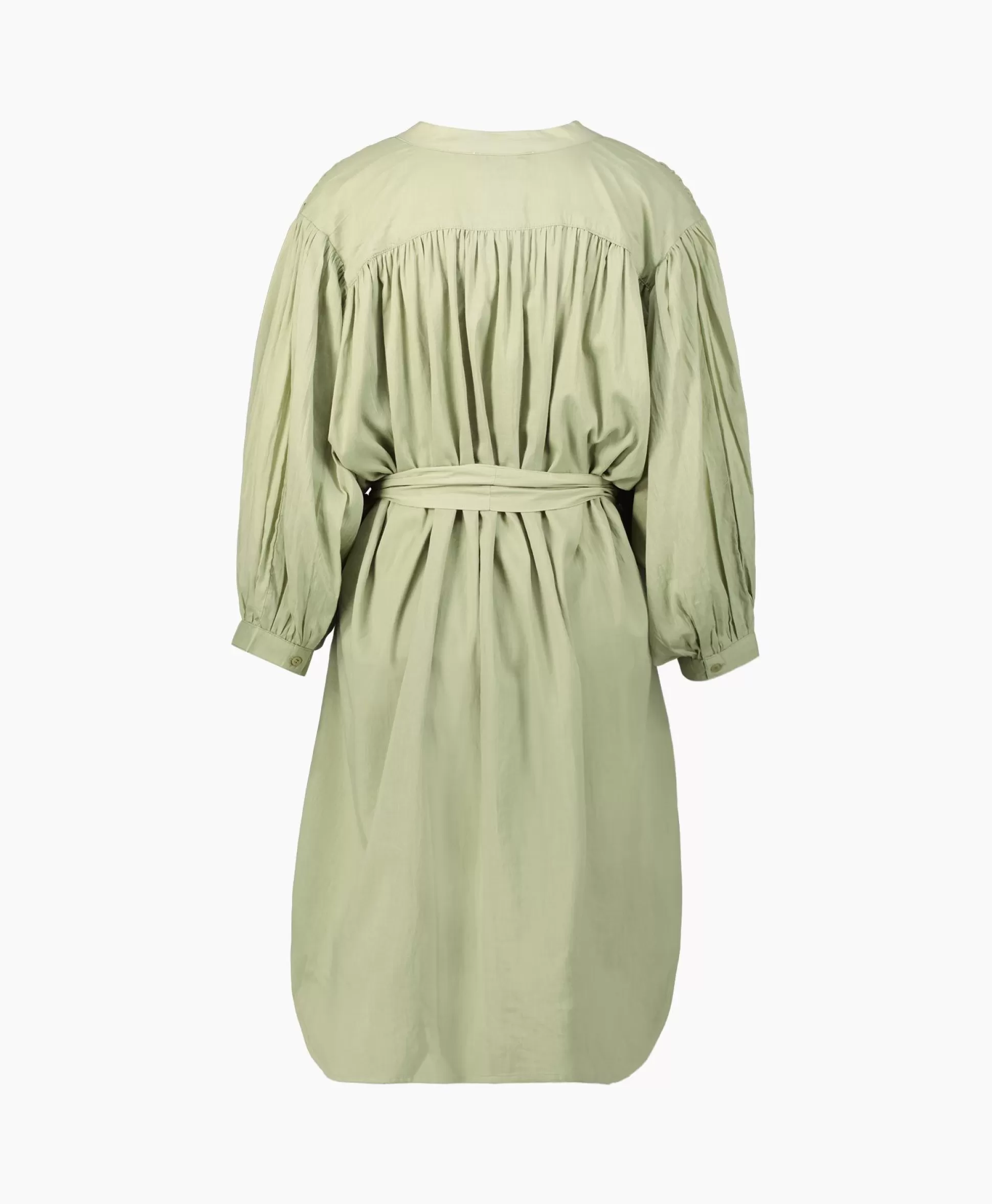 Shop Mini Jurk Balloon Short Double Layered Licht Groen Dames Jurken
