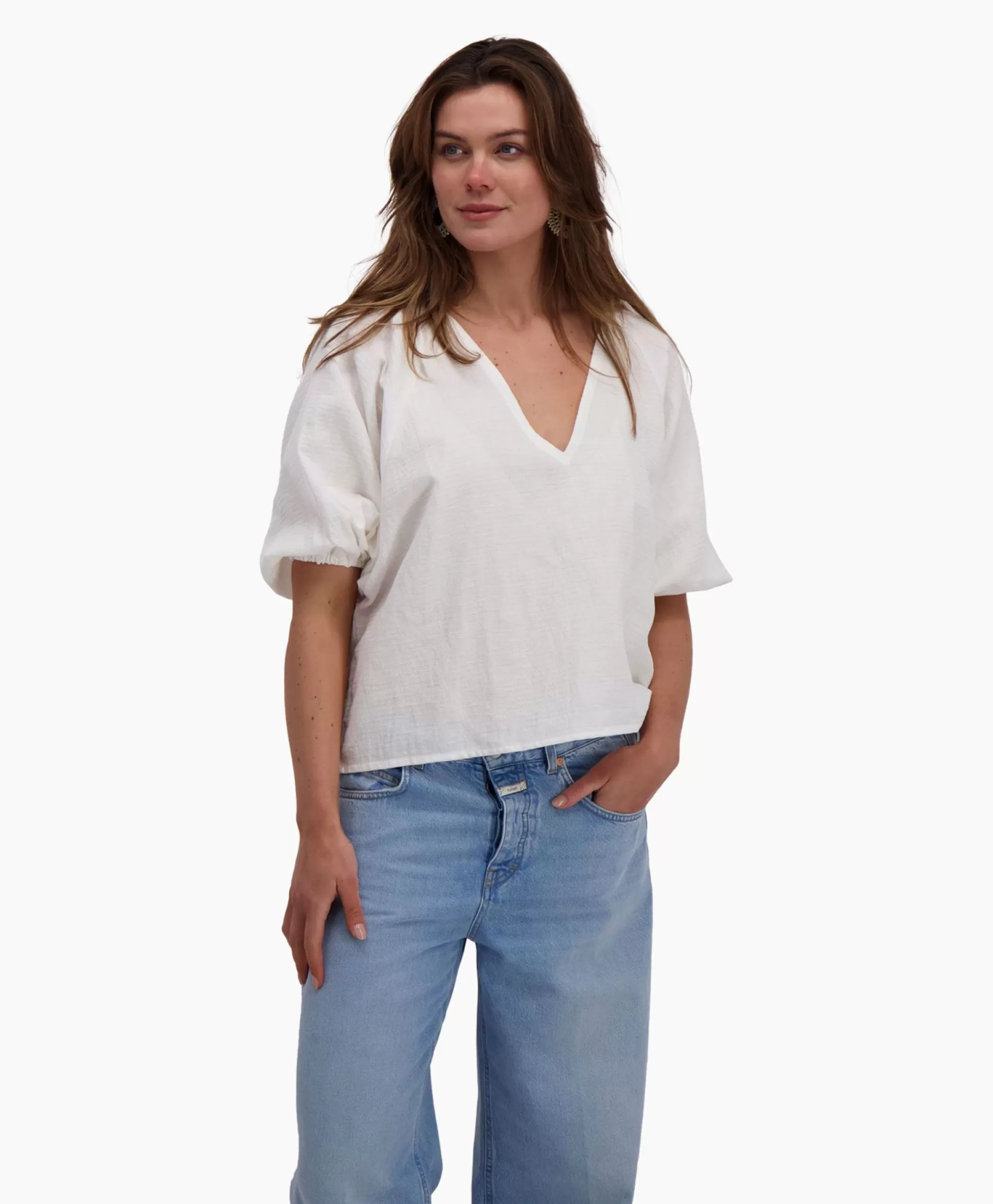 Online Top Hapiti Six Senses Off White Dames T-Shirts & Tops