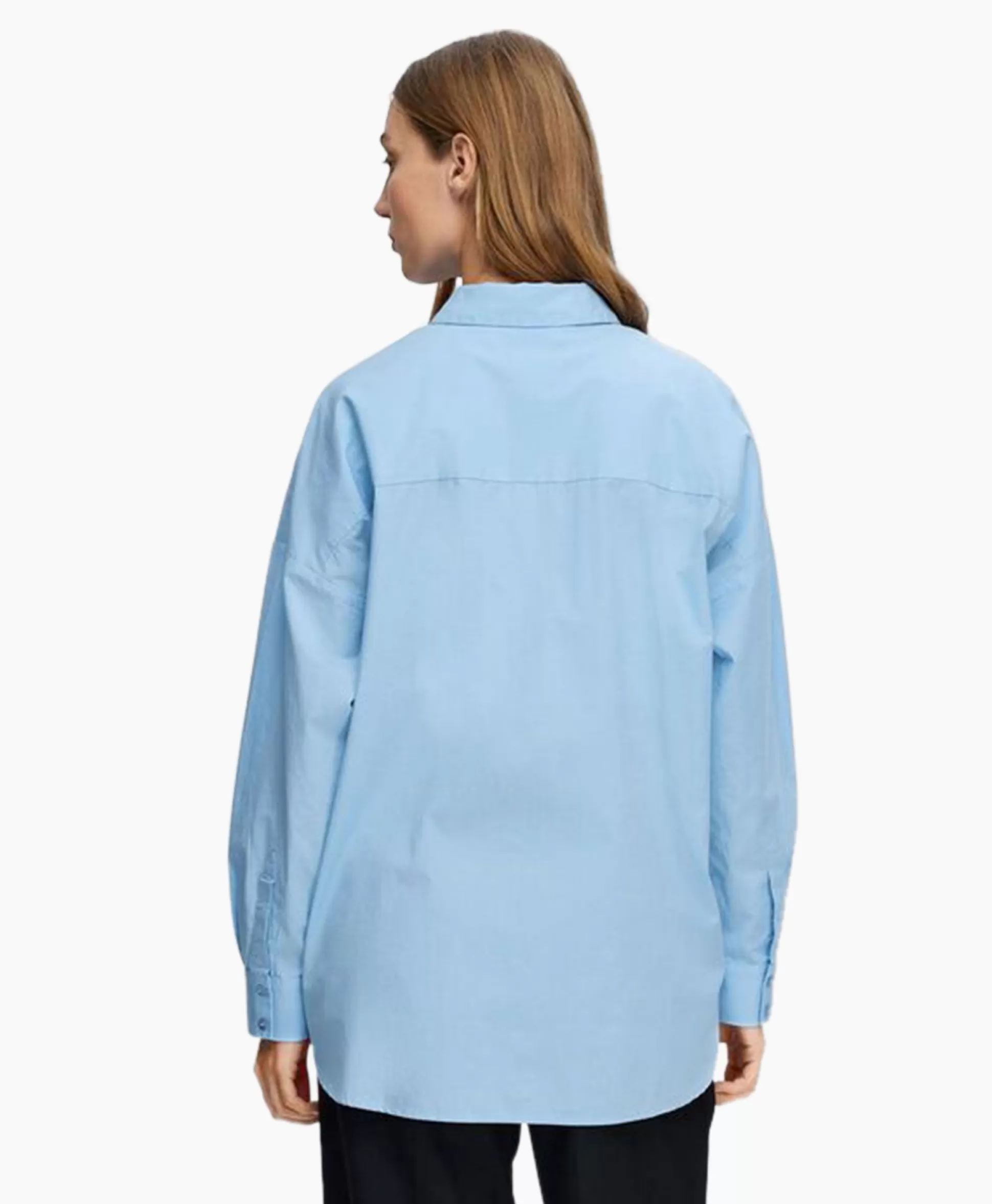 Flash Sale Blouse Dina-Sanni Ls Shirt Noos Blauw Dames Blouses