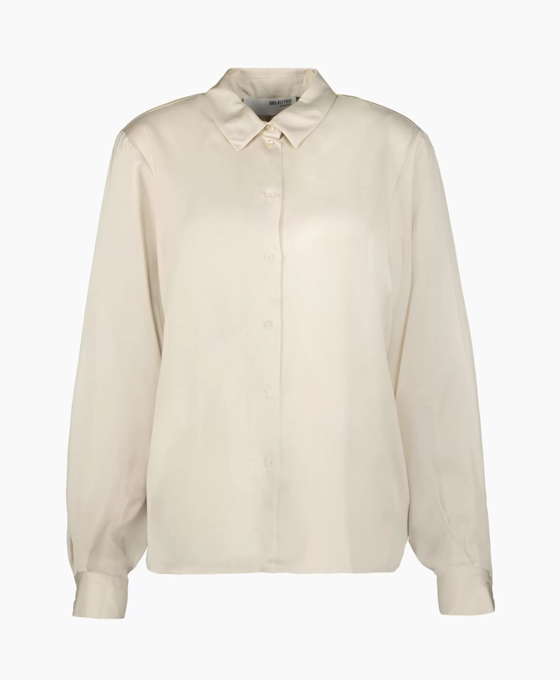 Shop Blouse Talia-Franziska Ls Shirt B Off White Dames Blouses