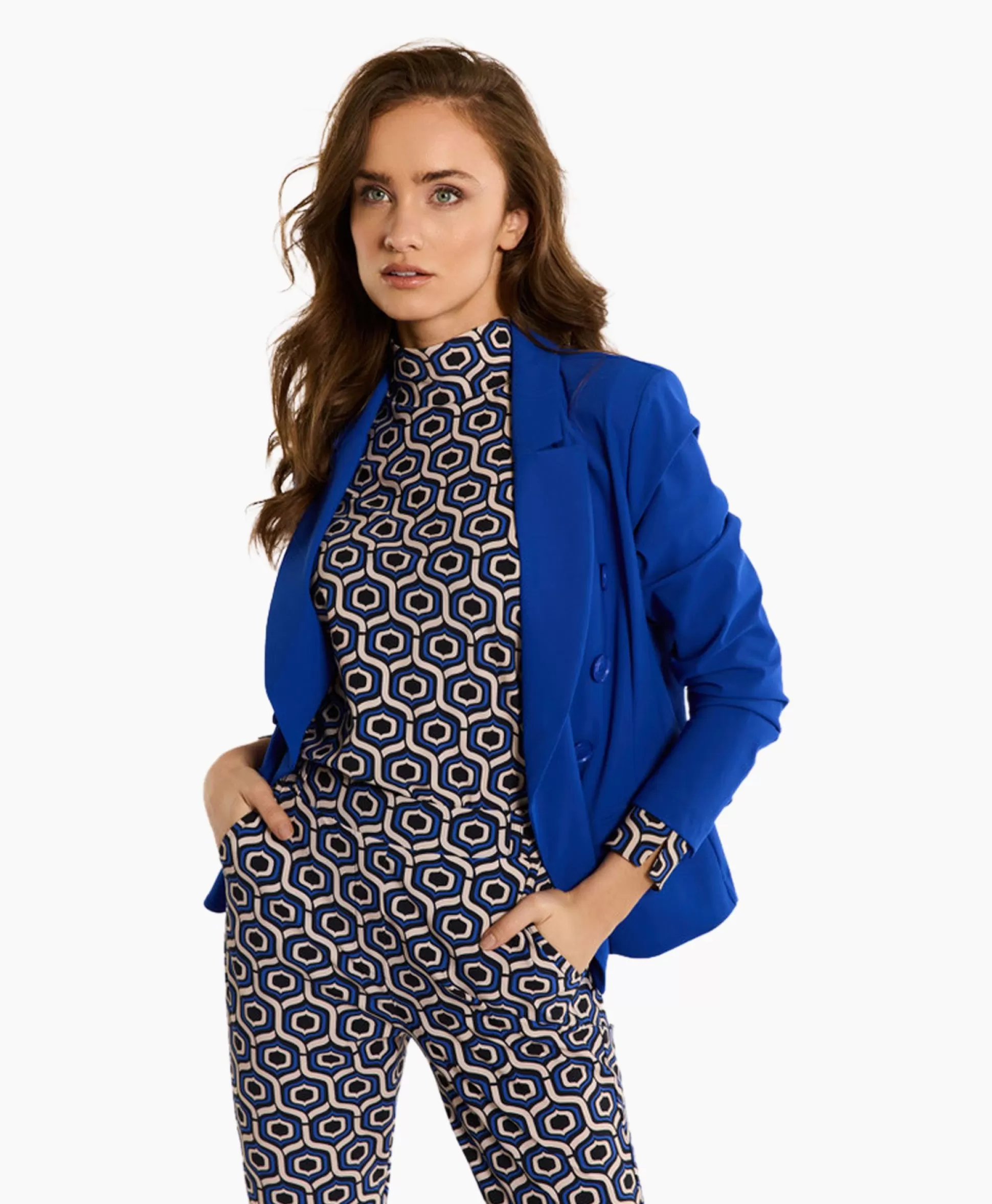 Outlet Blazer Imari Bonded Blauw Dames Blazers