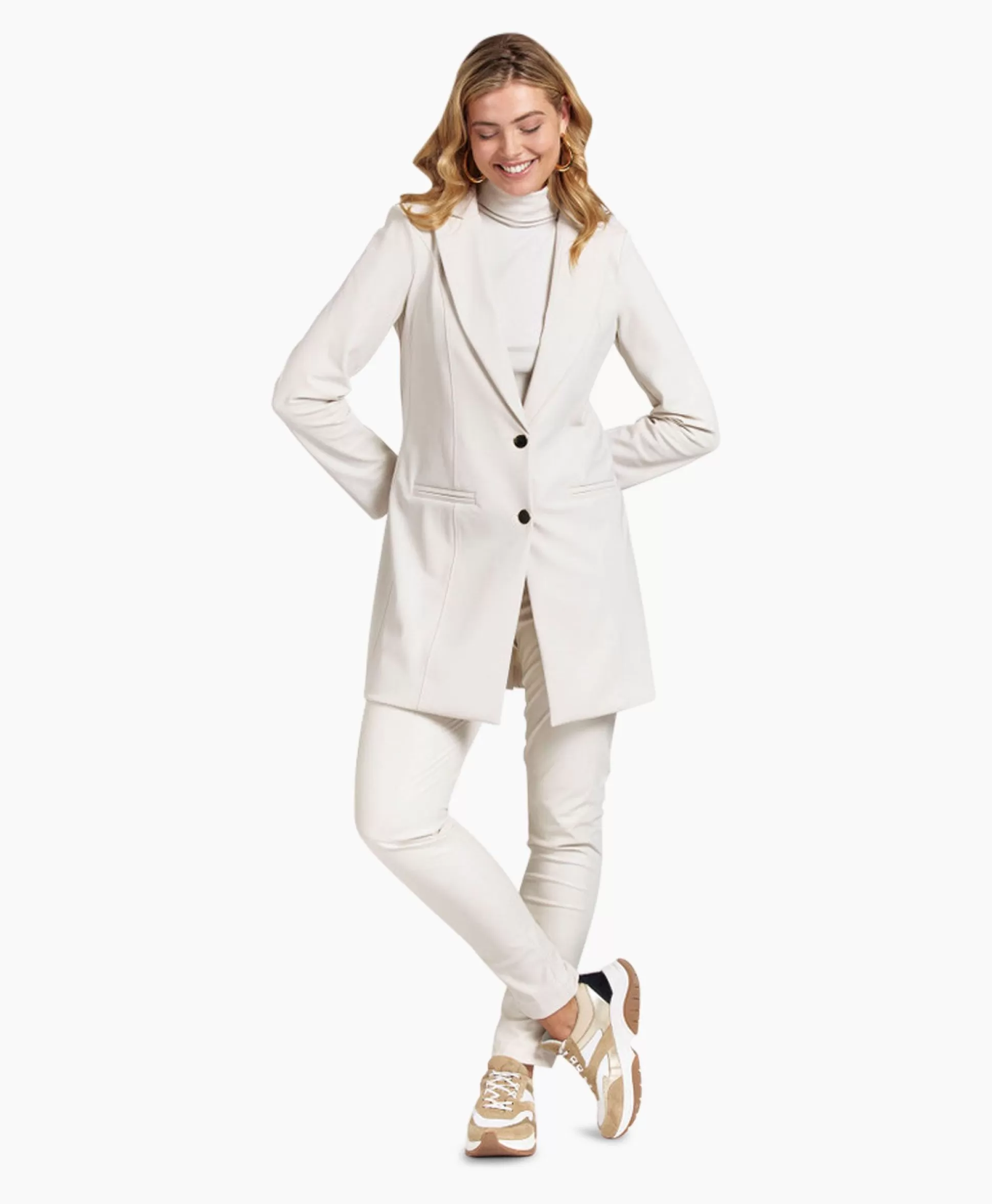 Store Blazer Jazzy Bonded Off White Dames Blazers