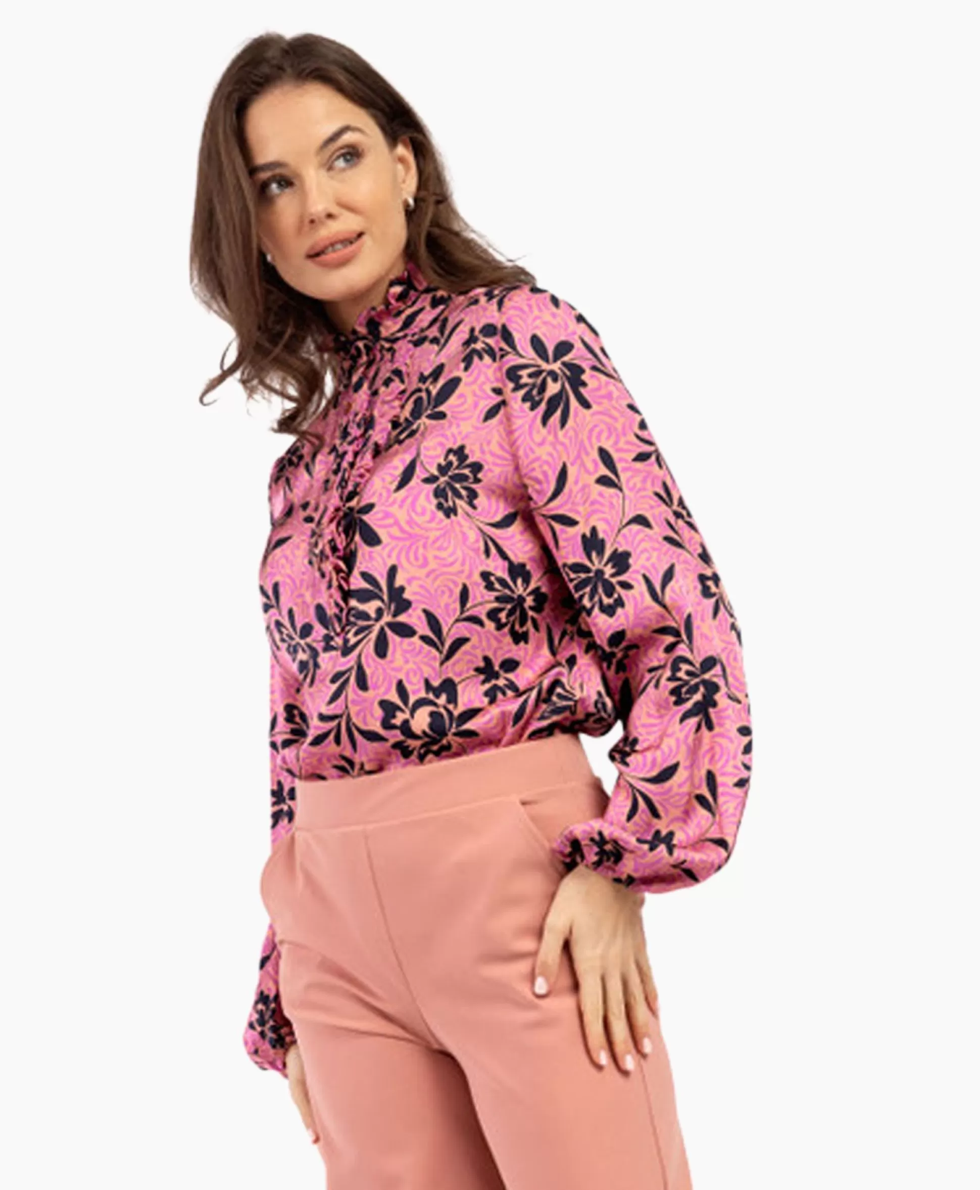 Best Blouse Odette Satin Blooming Combo L Dames Blouses