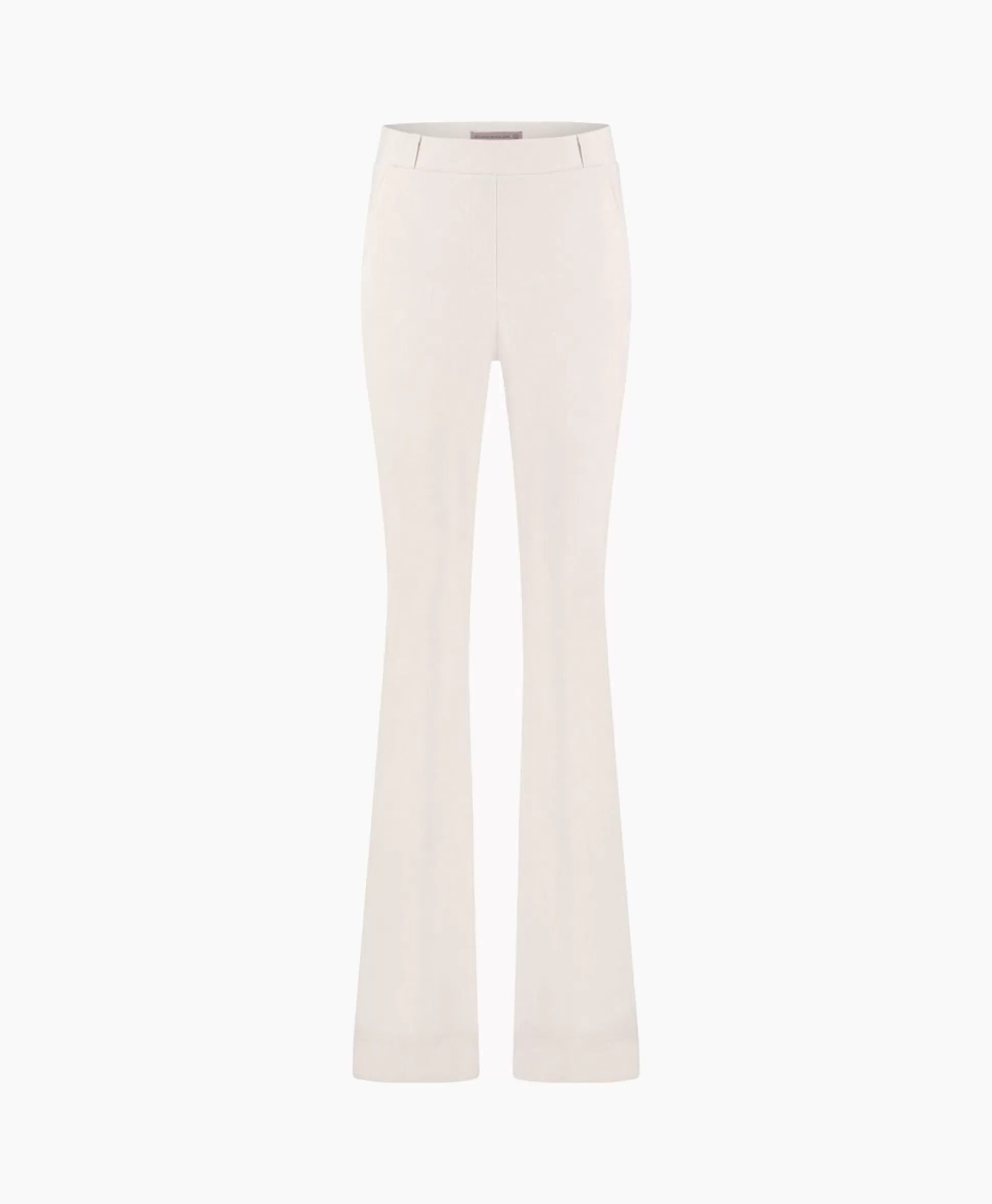 Outlet Broek Flair Long Shiny Bnd Trousers Off White Dames Broeken