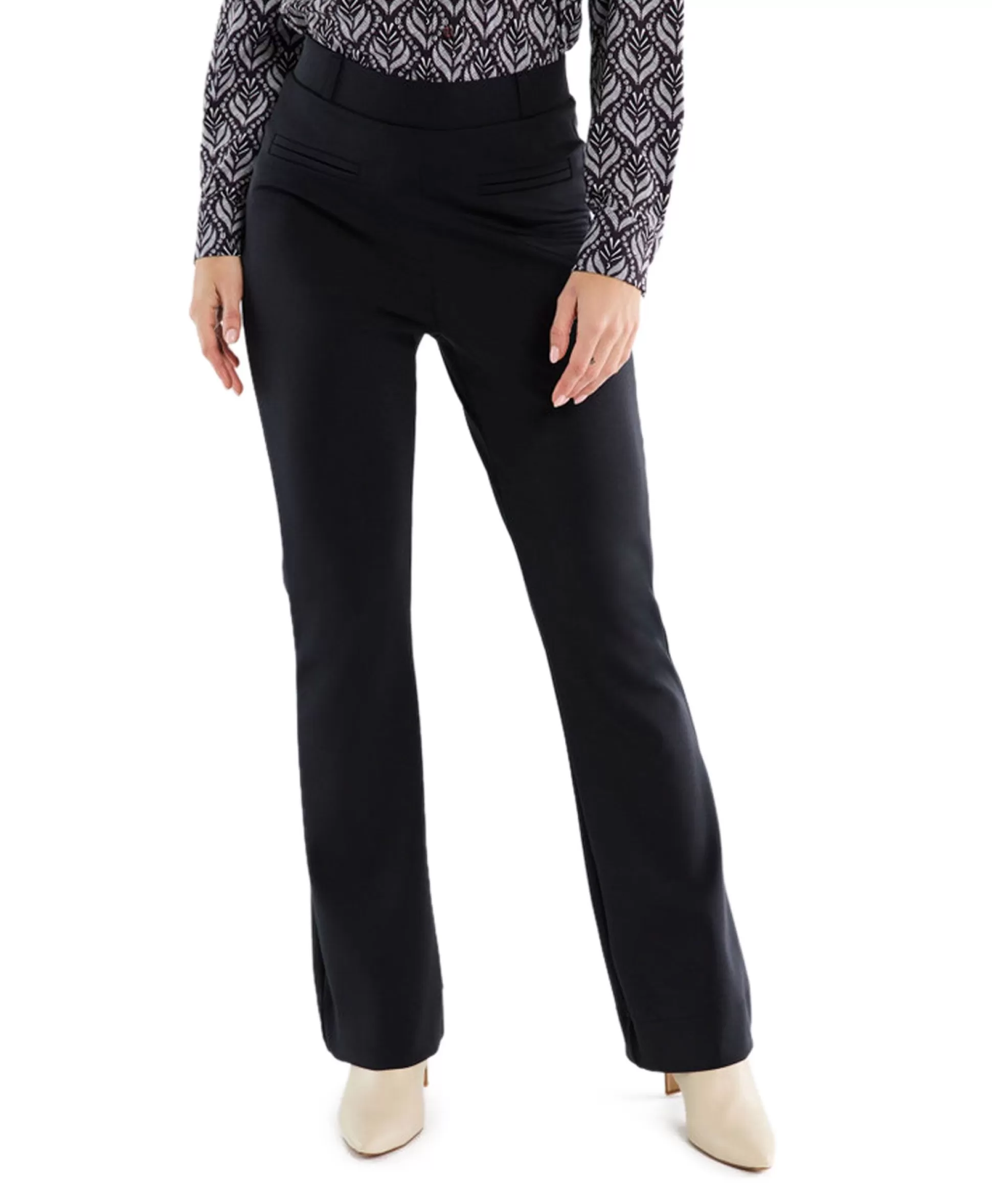 Store Broek Lio Shiny Bnd Flair Trousers Zwart Dames Broeken