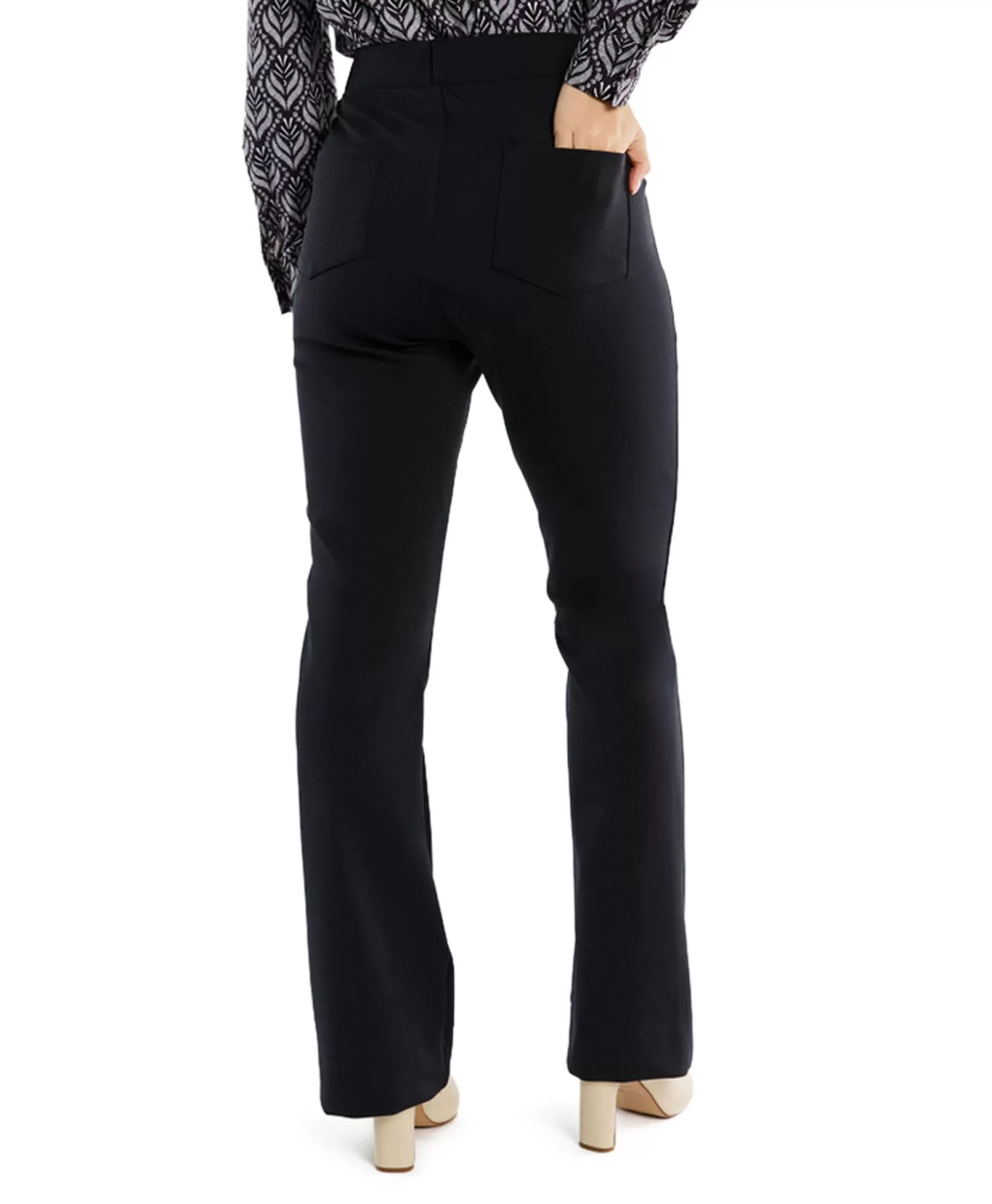 Store Broek Lio Shiny Bnd Flair Trousers Zwart Dames Broeken