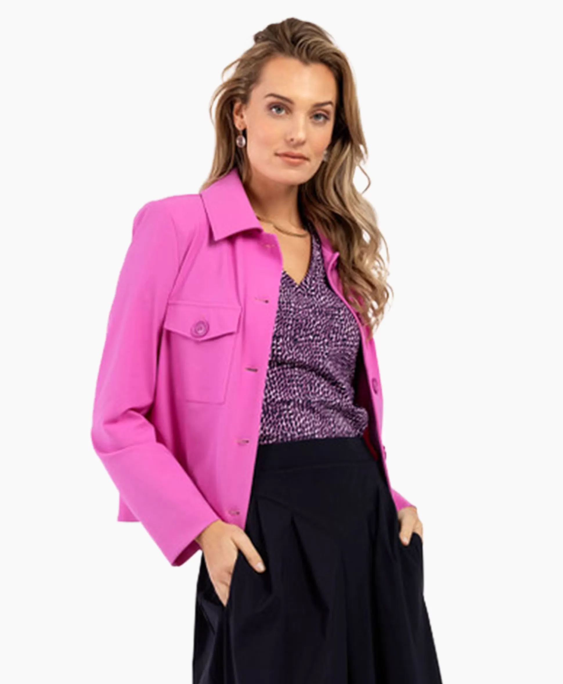 Fashion Jack Claire Bonded Jacket Lila Dames Jassen