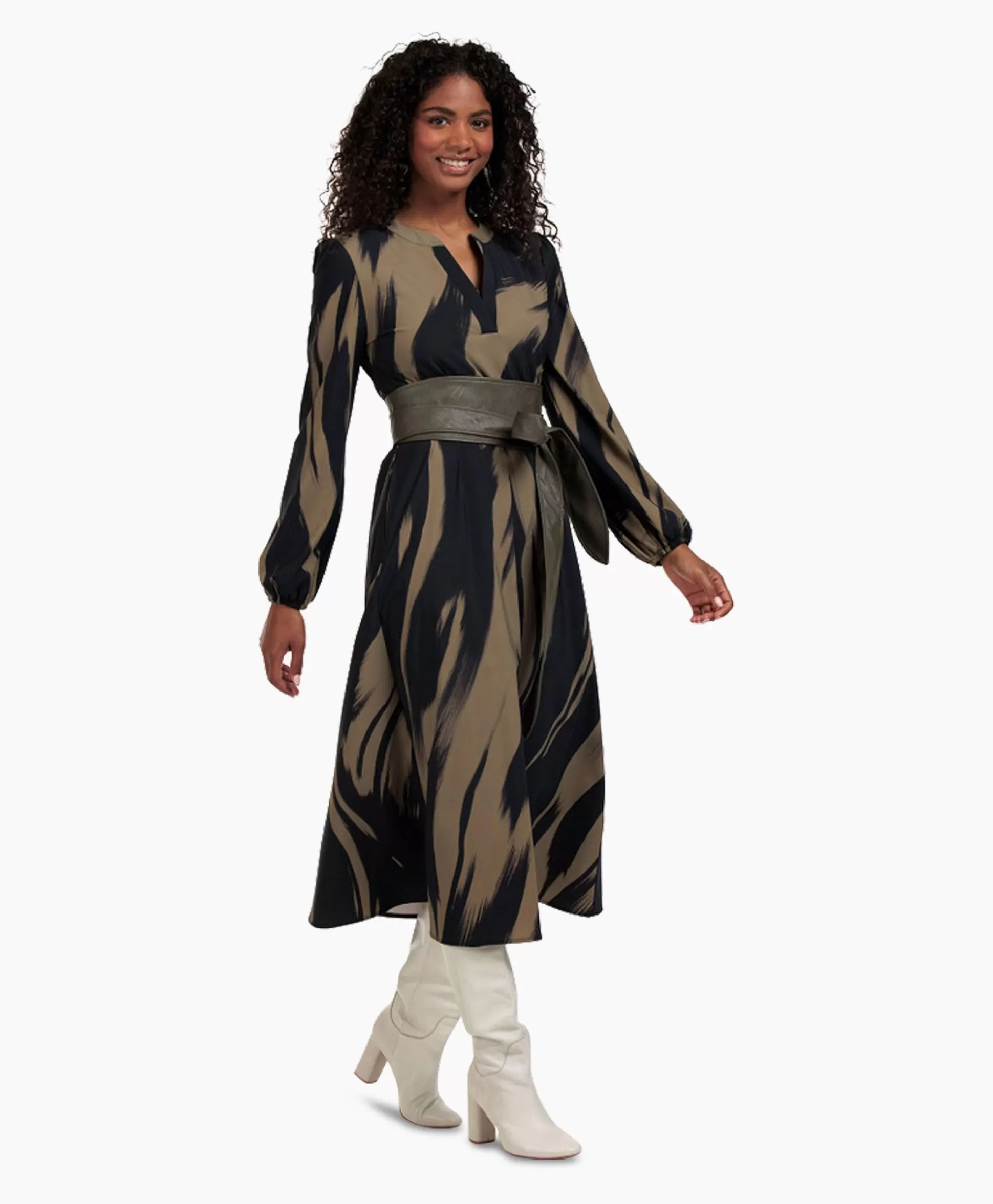 Fashion Jurk Sira Forest Dress Combo L Dames Jurken