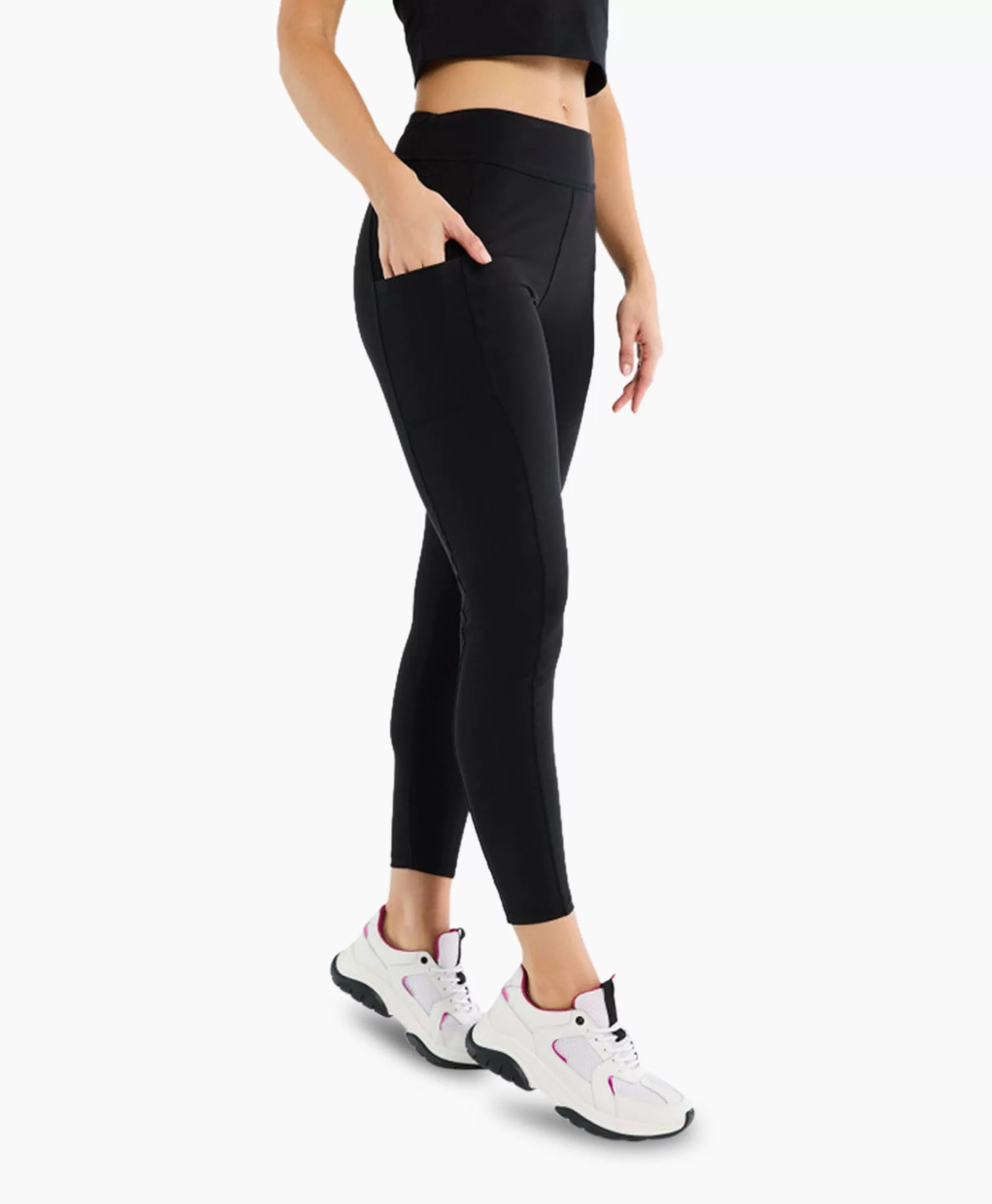 New Legging Sa Sport Fleece Zwart Dessin Dames Broeken