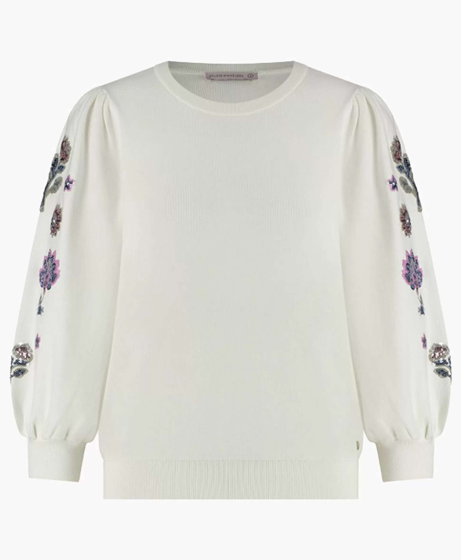 Sale Pullover Hollie Embroidery Ecru Dames Truien