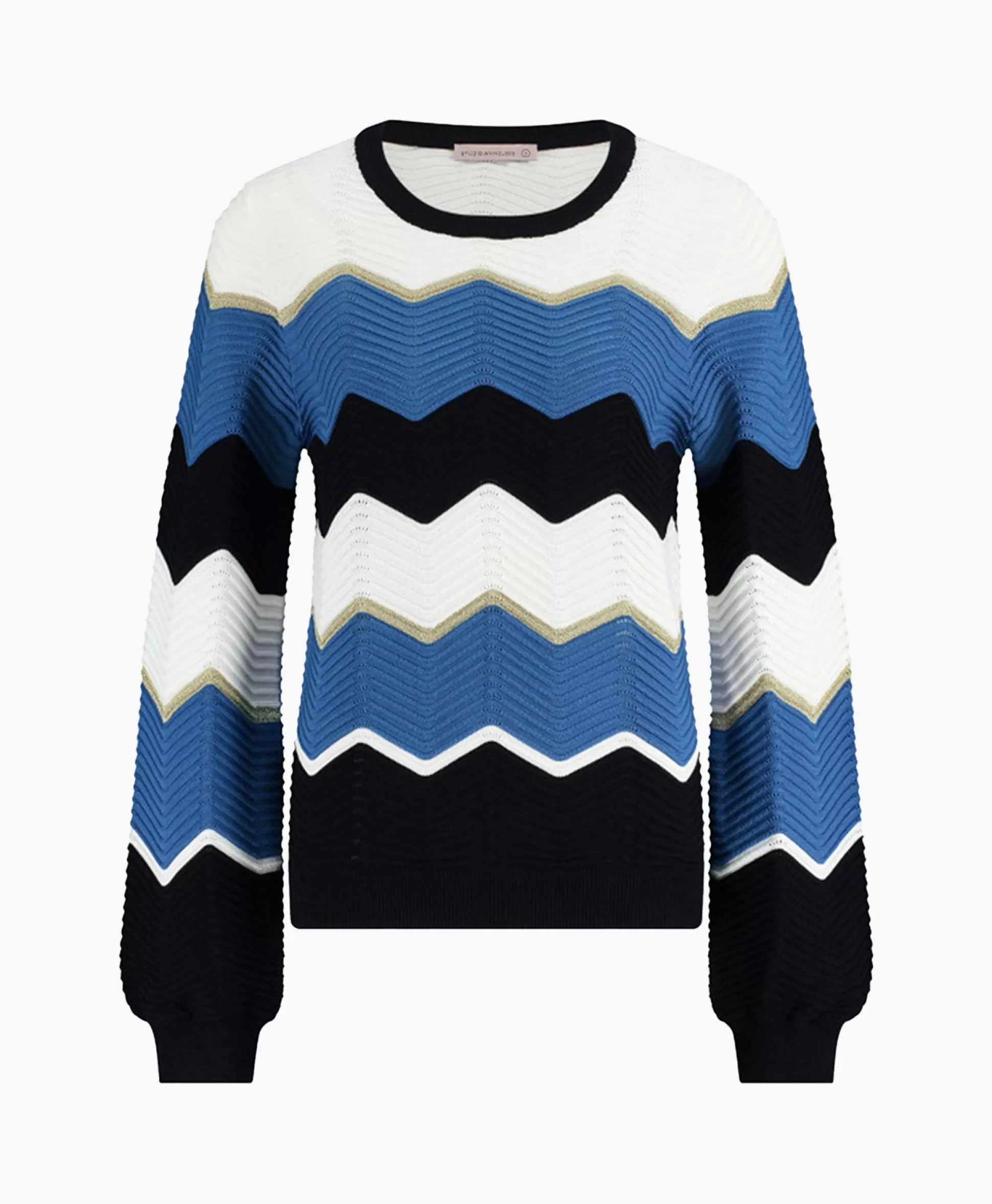 Discount Pullover Isa Zigzag Ajour Ecru Dames Truien