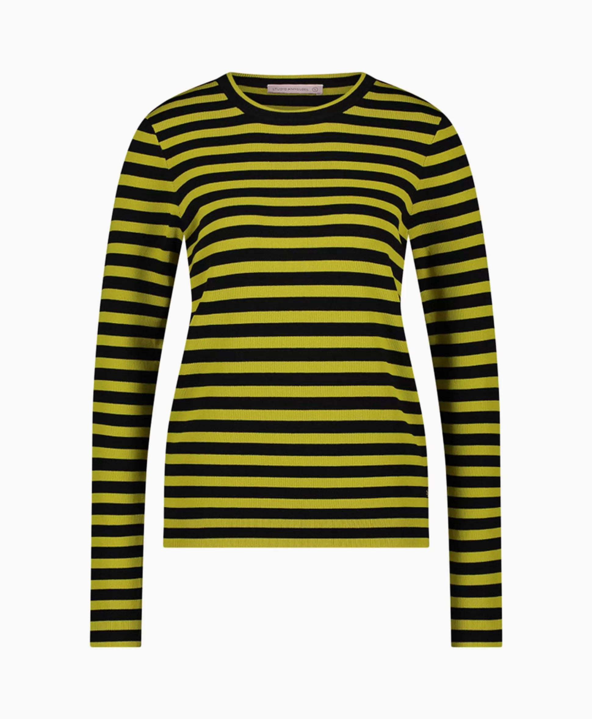 Online Pullover Luna Stripe Zwart Dessin Dames Truien