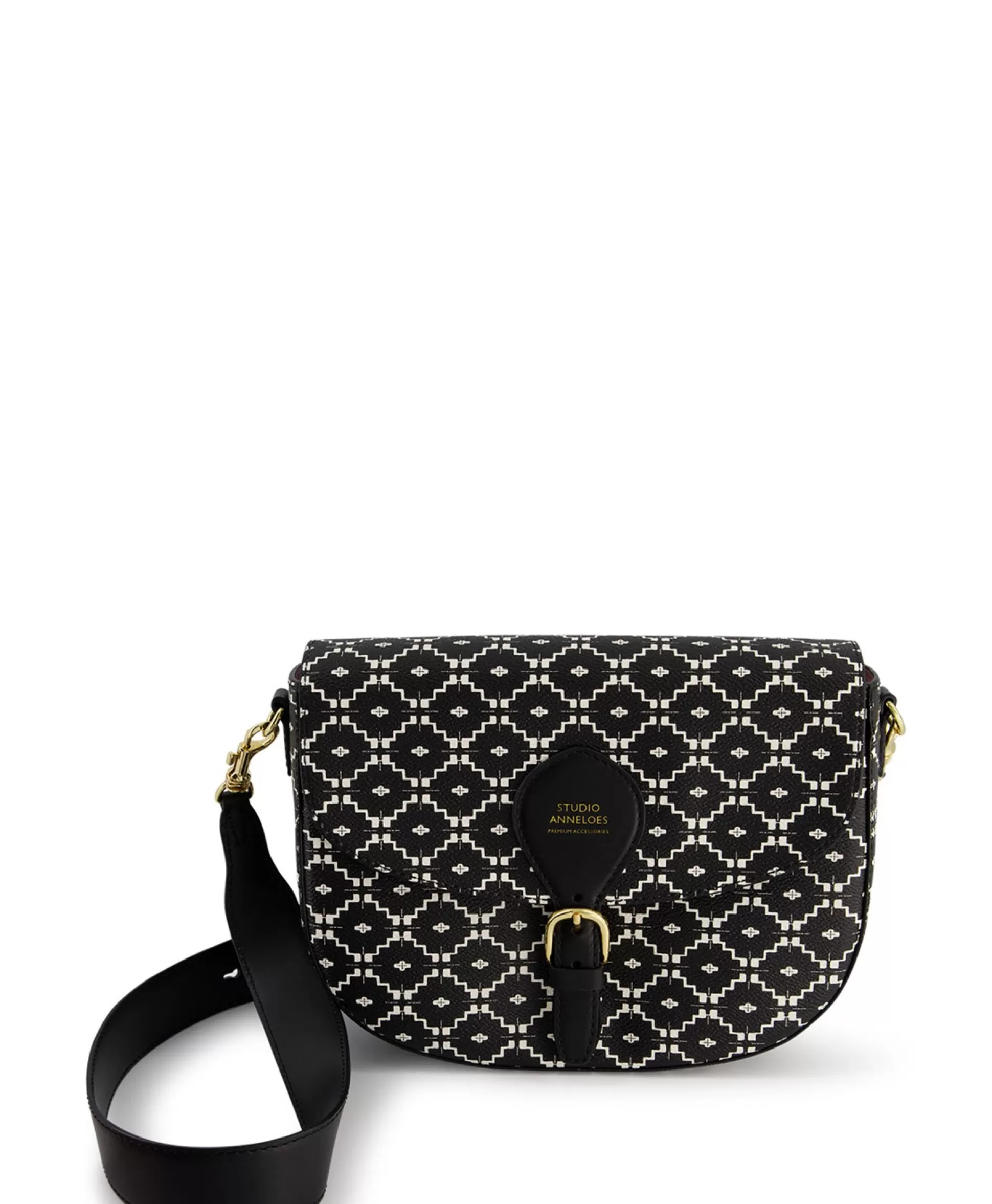 Flash Sale Tas Crossbag Sa Print Zwart Dames Tassen