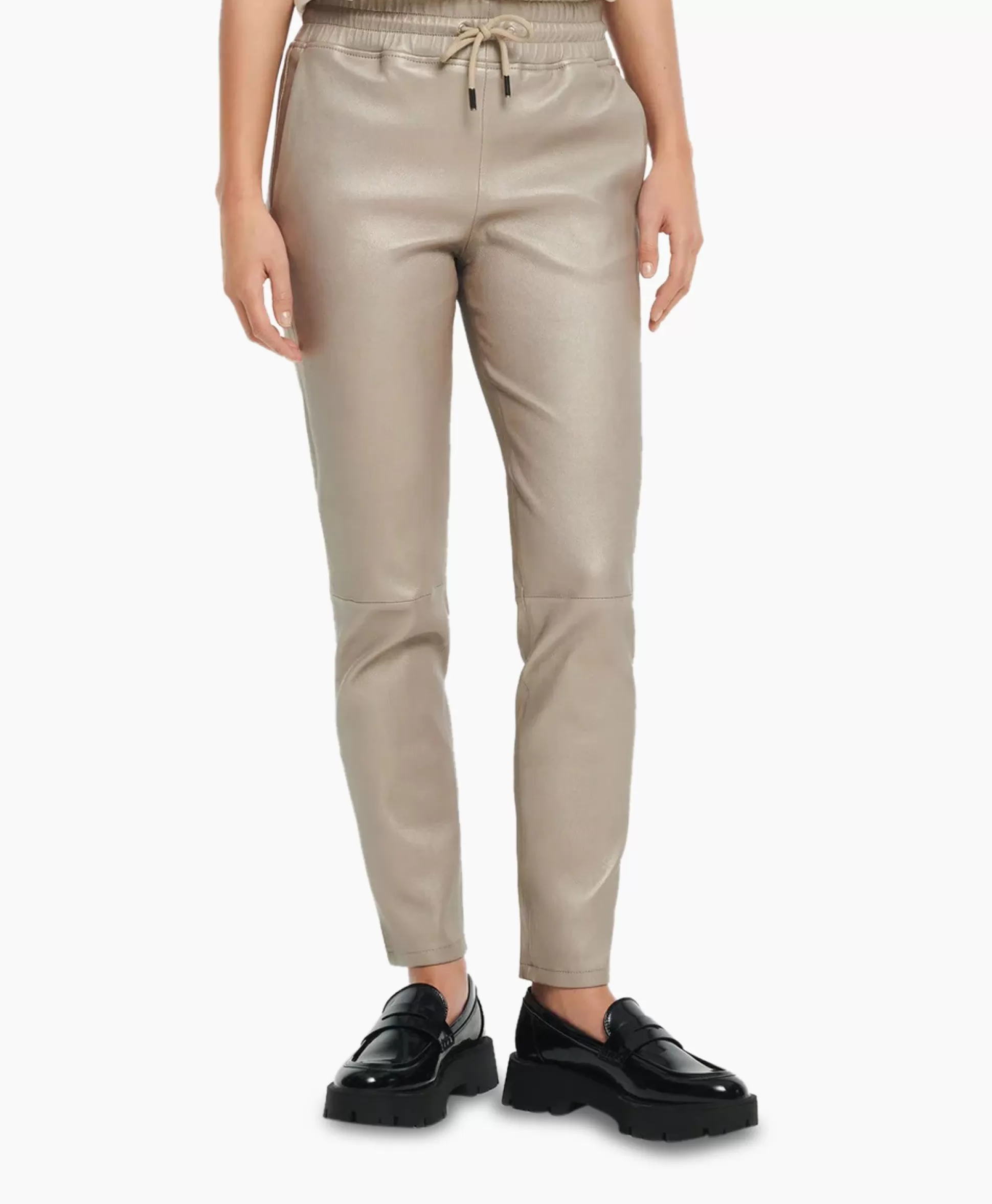 Best Sale Pantalon Naomi Stretch Plonge Beige Dames Broeken