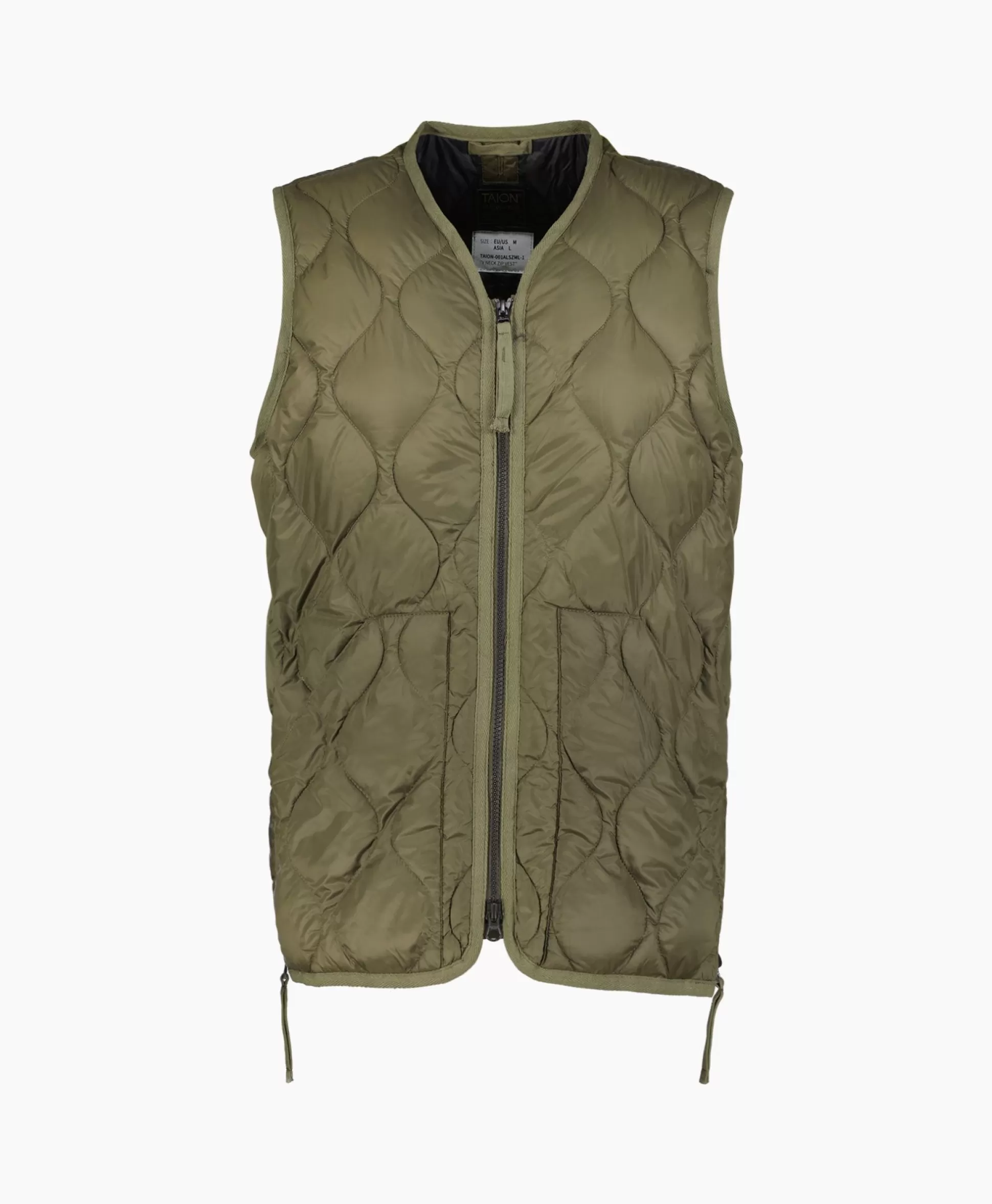 Clearance Bodywarmer Military V Neck Olijf Heren Jassen