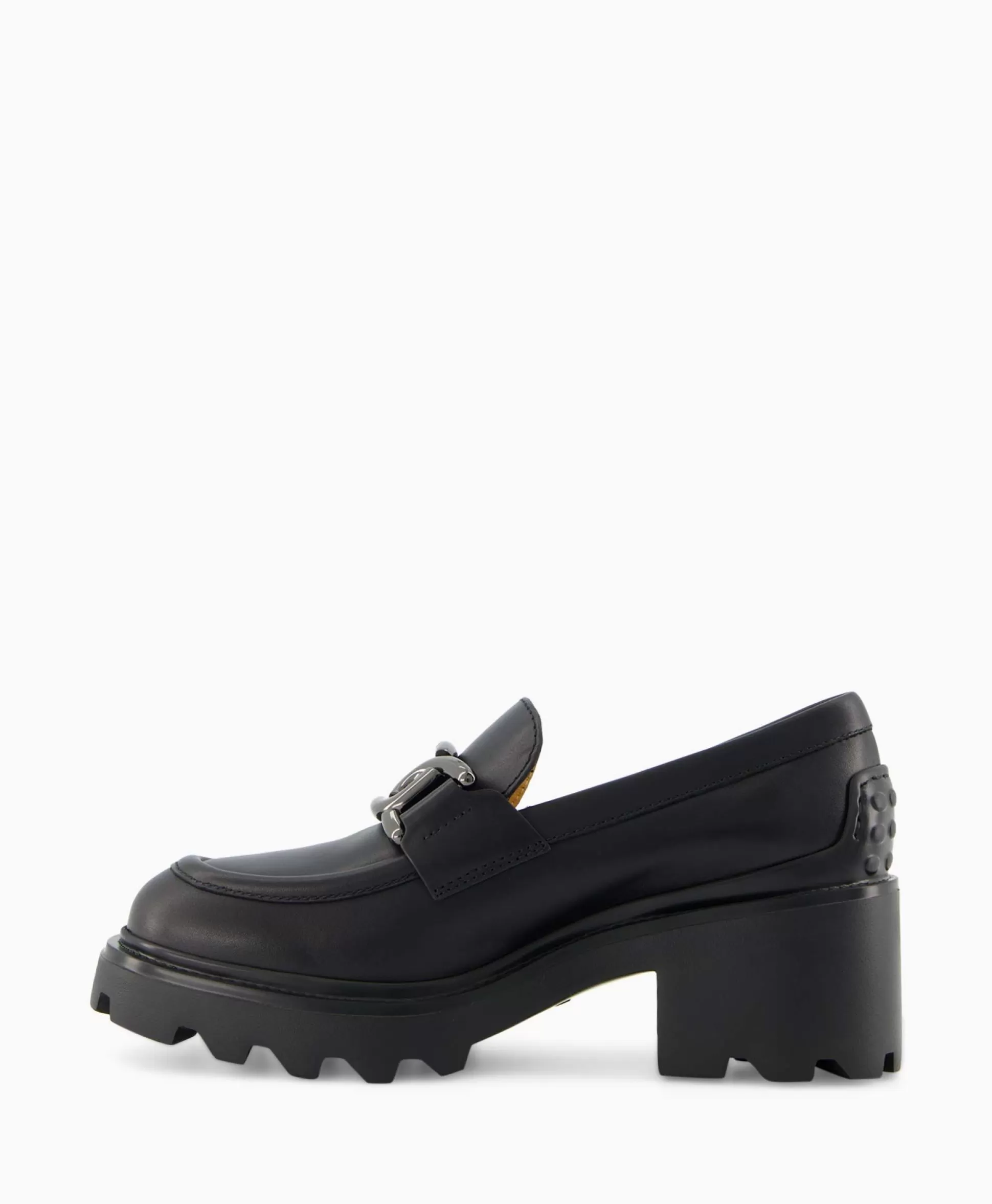 Outlet Tod's Tod's Loafer Gomma Carro Zwart Dames Instappers