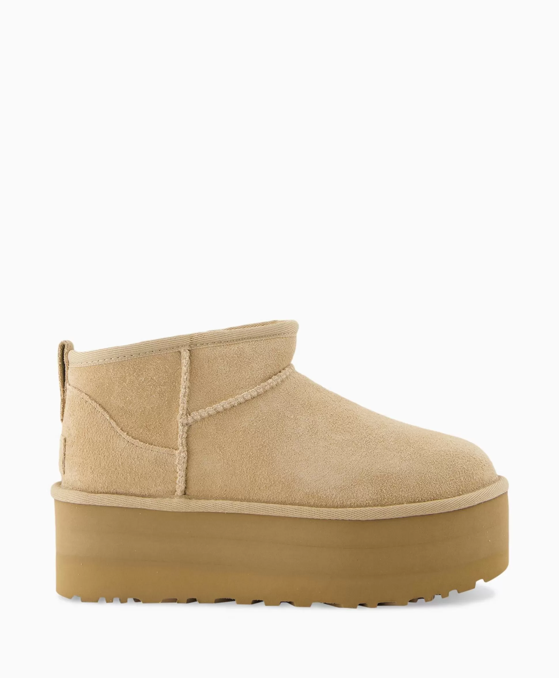 Store Enkellaars W Classic Ultra Mini Platform Beige Dames Laarzen