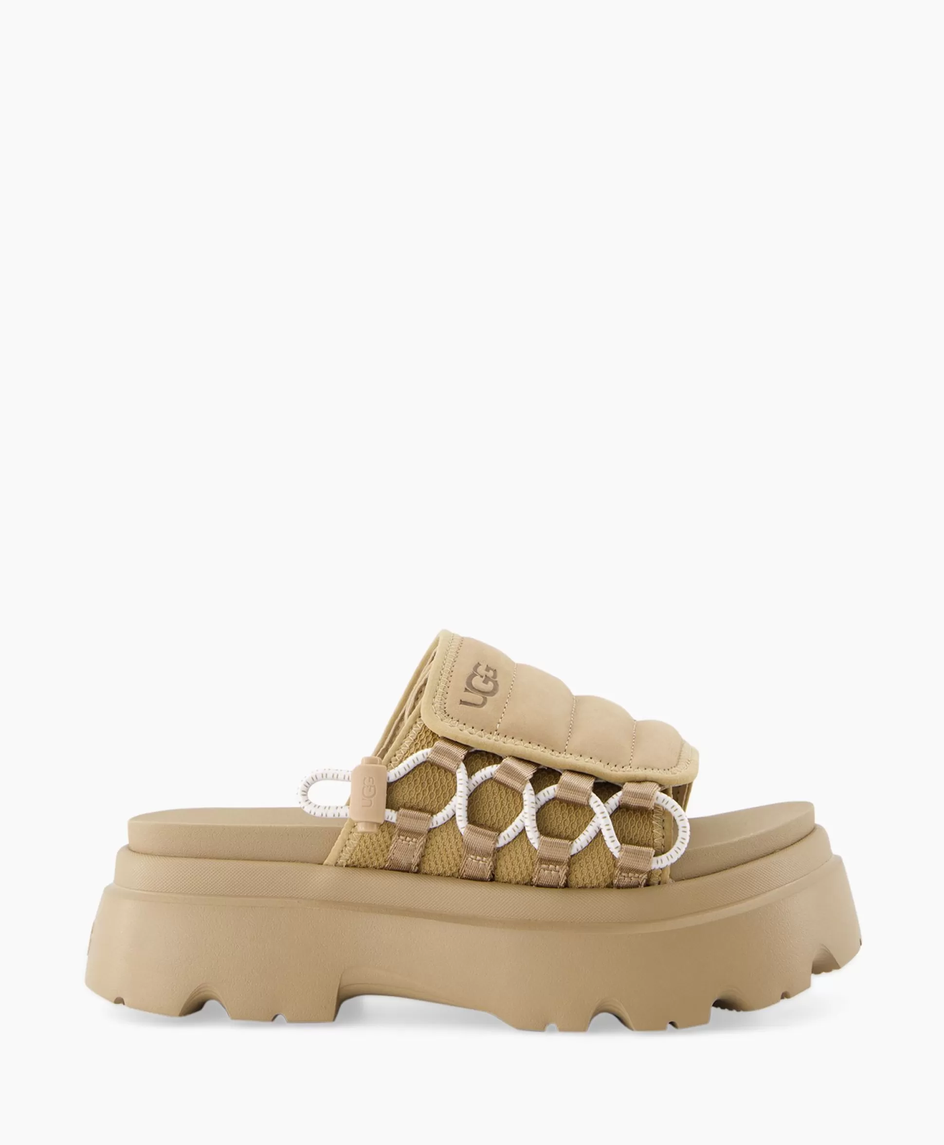 Best Sandaal Zonder Hak W Callie Beige Dames Sandalen