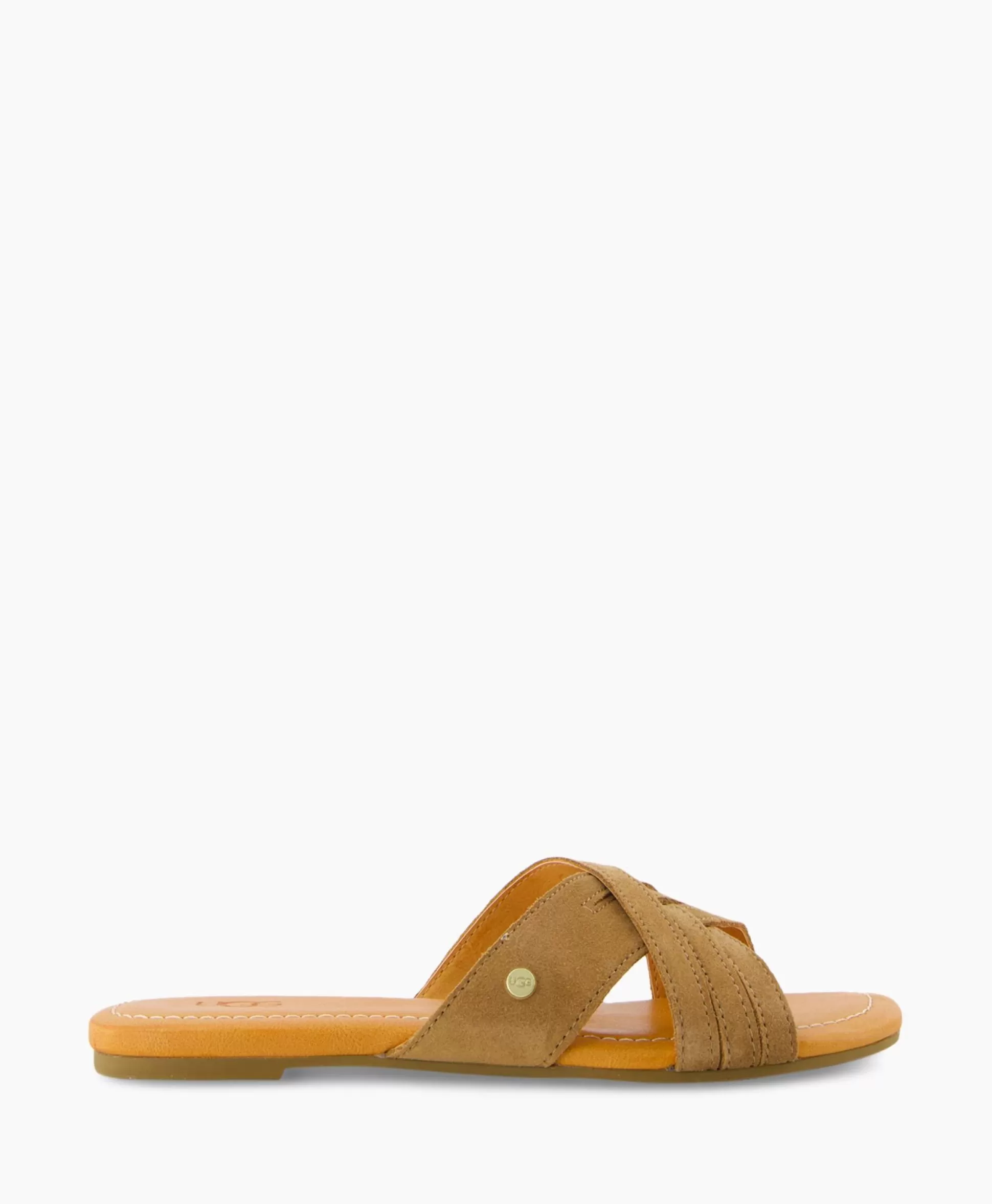 Hot Sandaal Zonder Hak W Kenleigh Slide Bruin Dames Sandalen