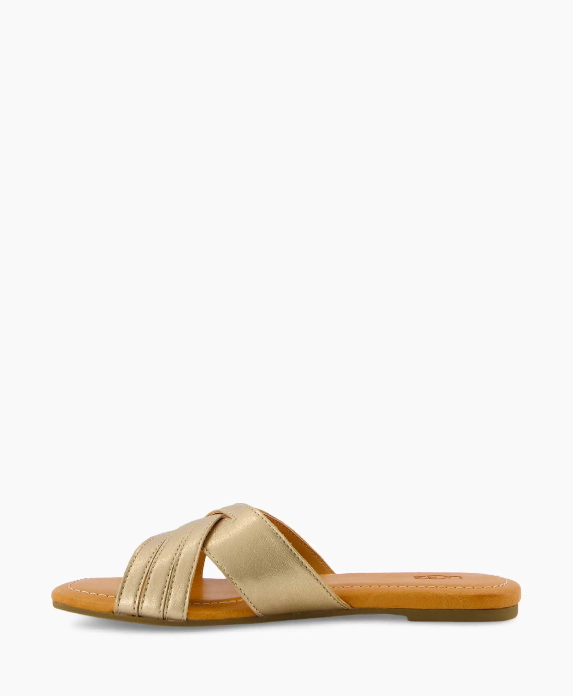 Fashion Sandaal Zonder Hak W Kenleigh Slide Goud Dames Sandalen