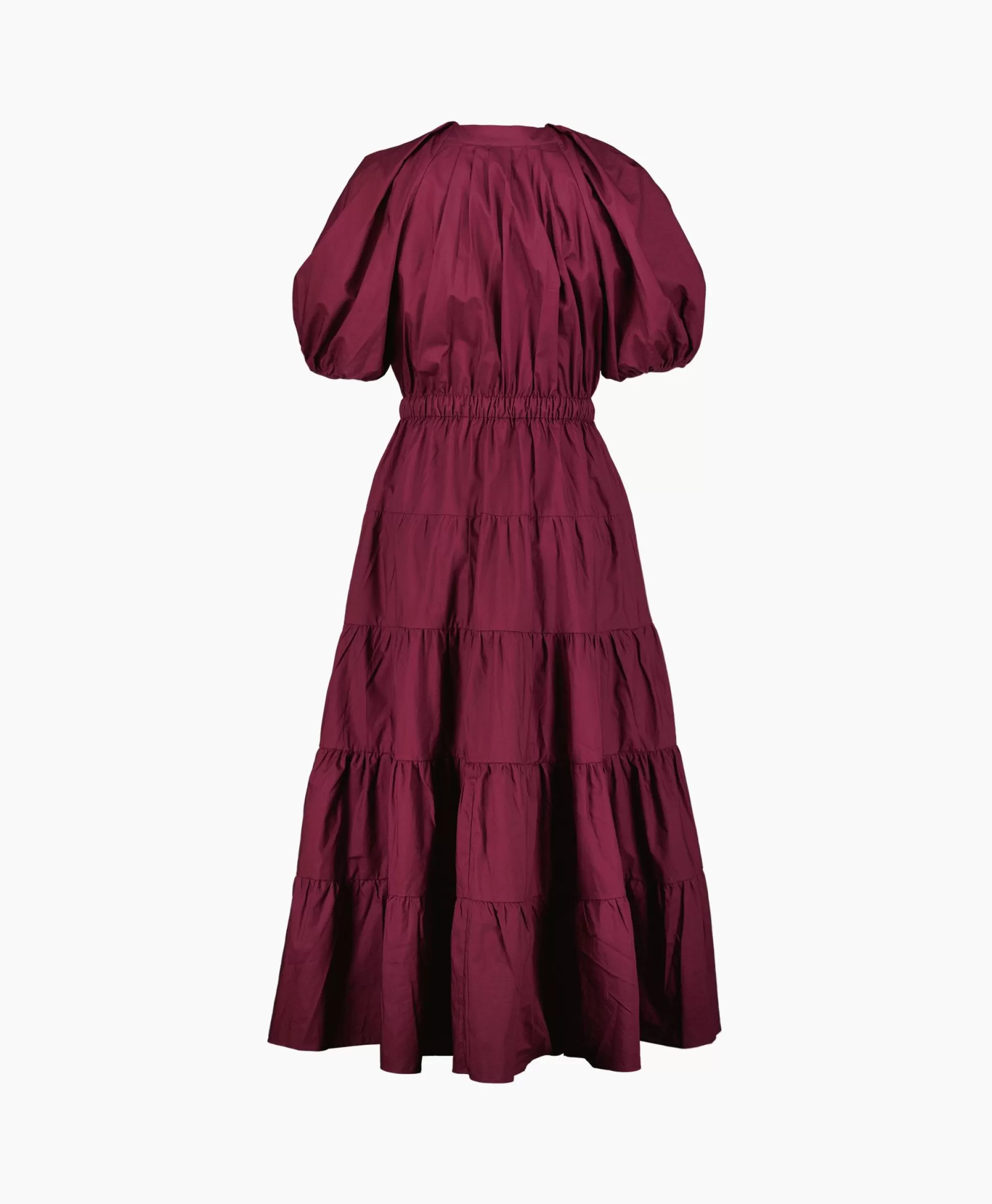 New Midi Jurk Olina Bordeaux Dames Jurken