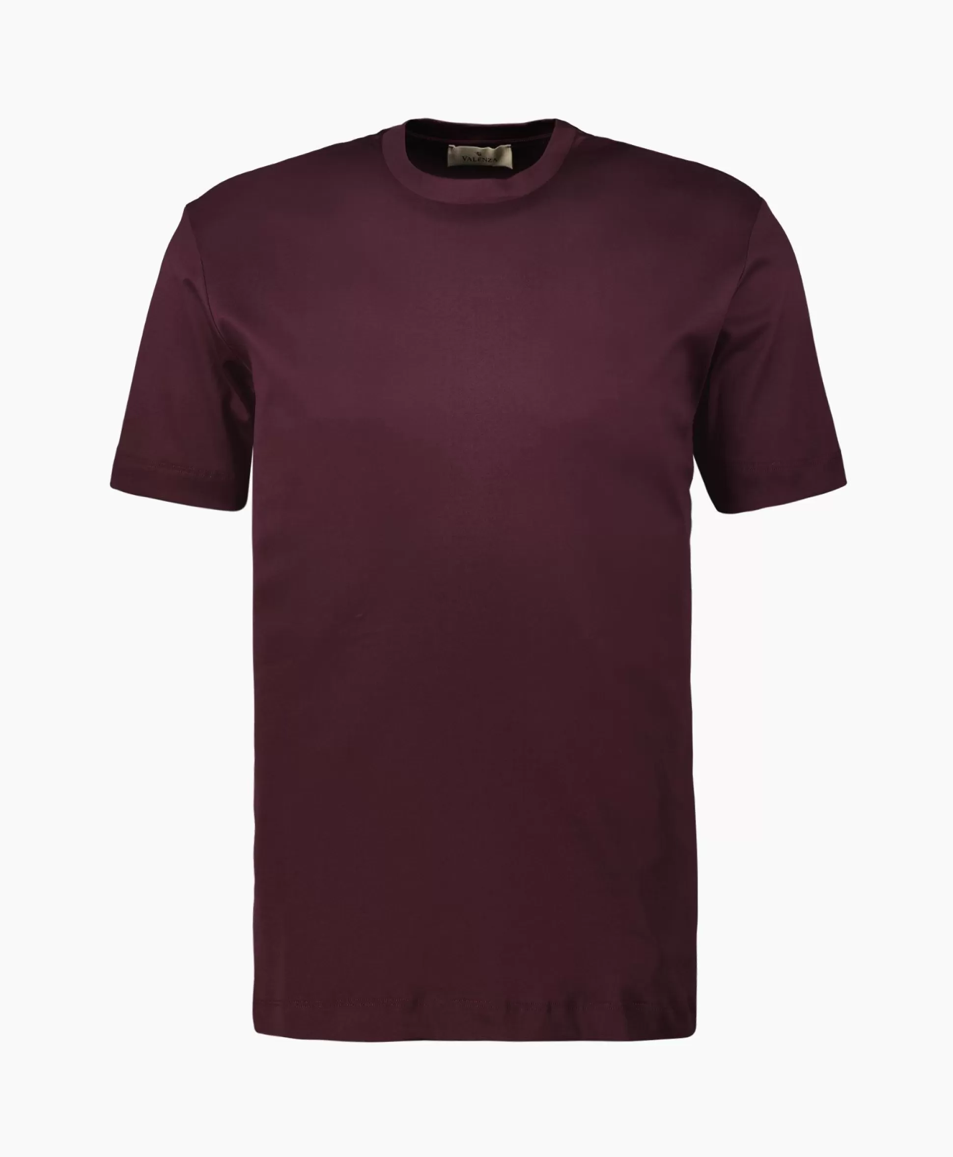 Best T-Shirt Interlock Supima Bordeaux Heren T-Shirts