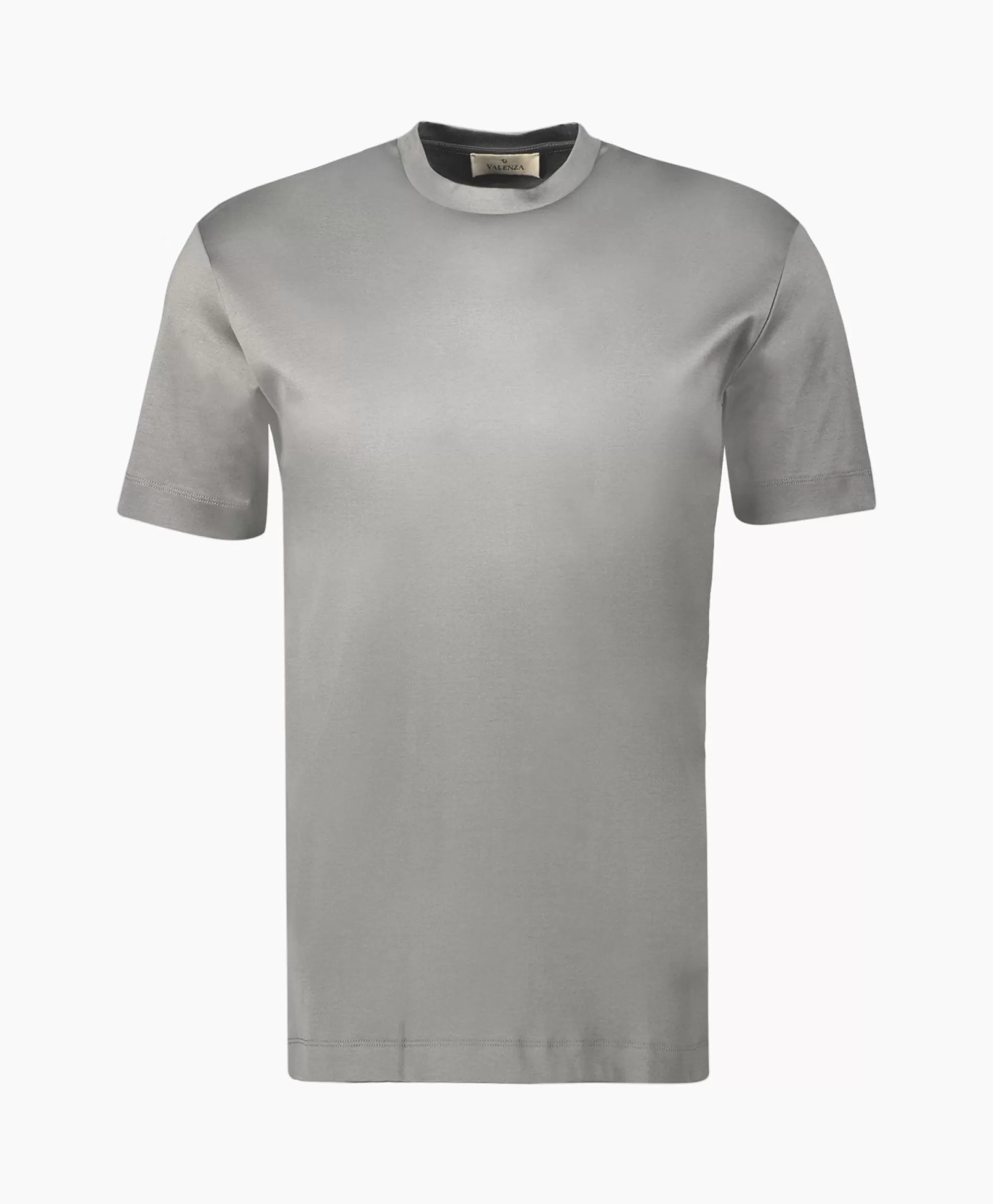 New T-Shirt Interlock Supima Licht Grijs Heren T-Shirts