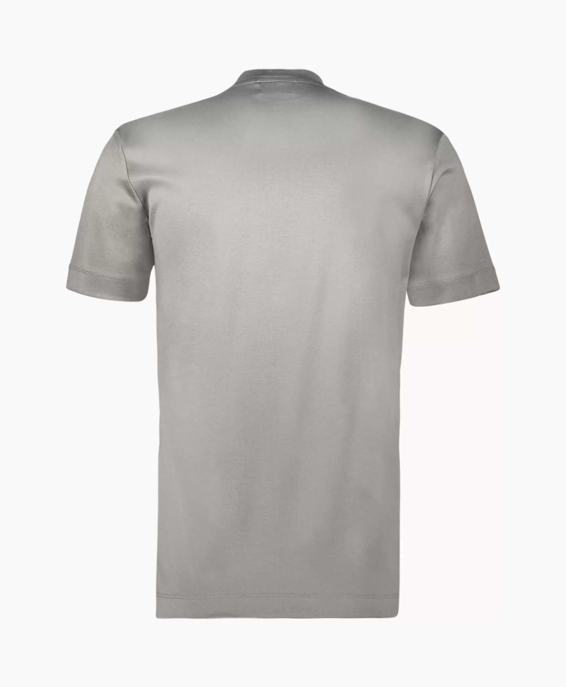 New T-Shirt Interlock Supima Licht Grijs Heren T-Shirts